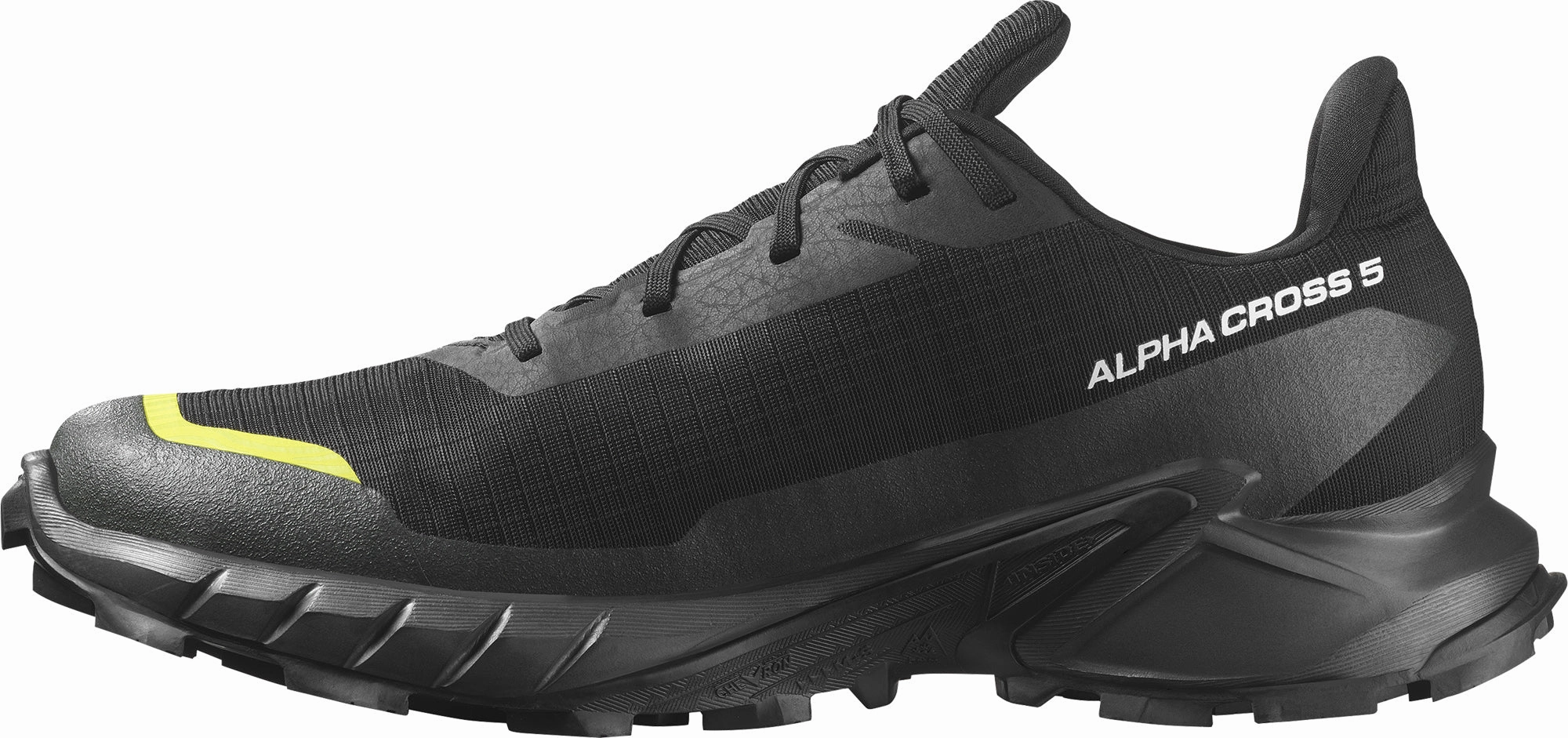 Salomon Alphacross 5 GORE-TEX Mens Trail Running Shoes - Black Dry Terrain Sneakers
