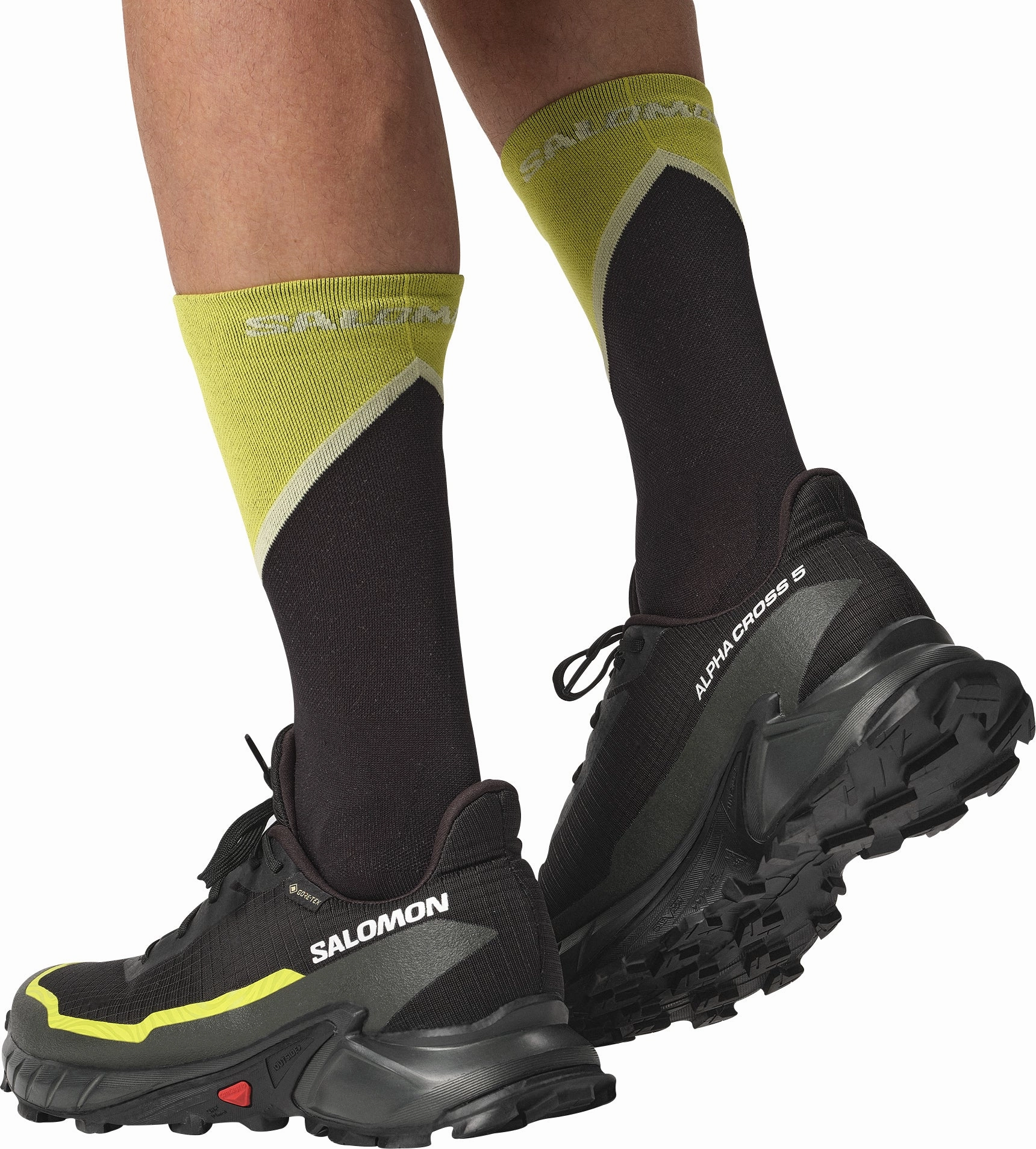 Salomon Alphacross 5 GORE-TEX Mens Trail Running Shoes - Black Dry Terrain Sneakers