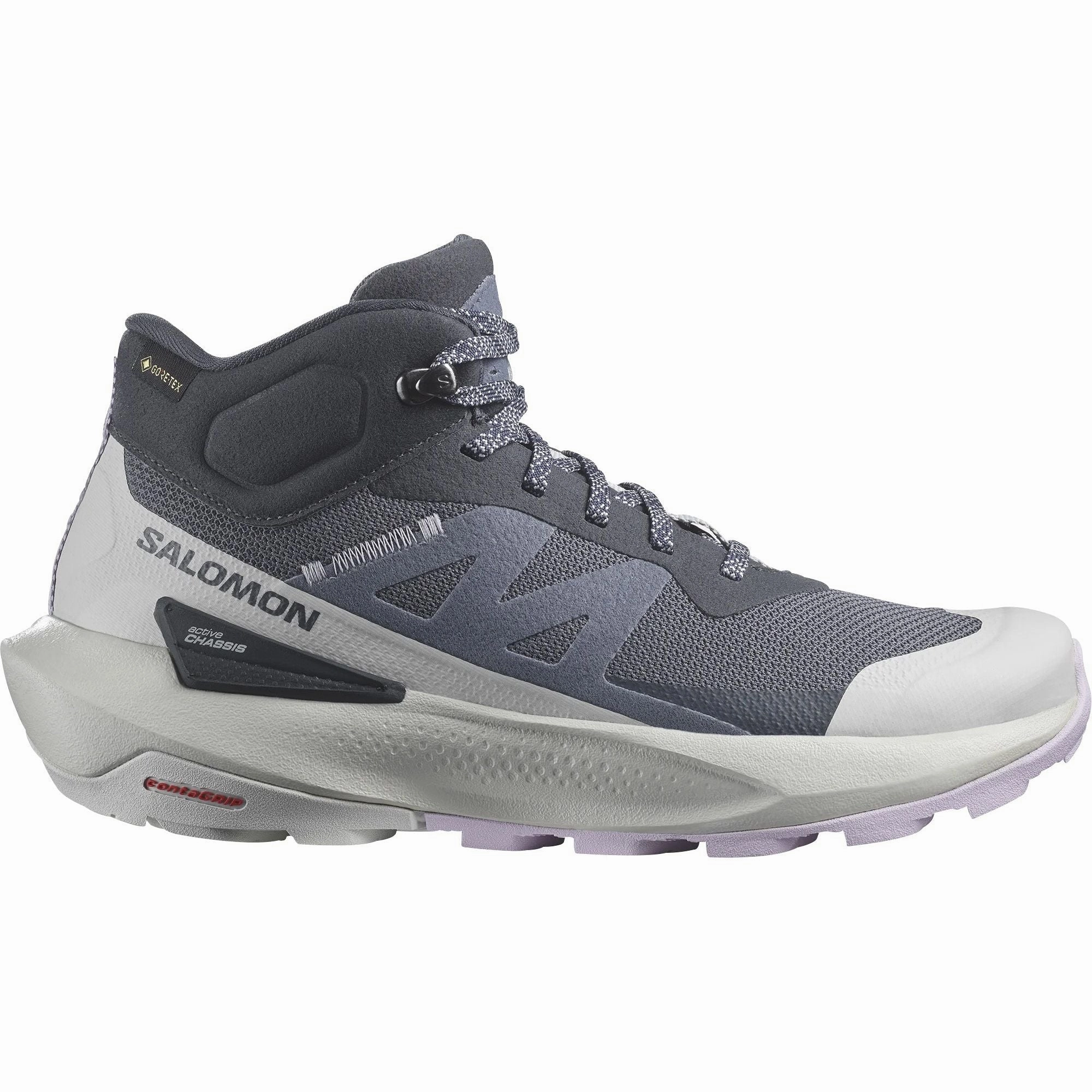 Salomon Elixir Activ Mid GORE-TEX Womens Walking Shoes - Blue Salomon walking boots