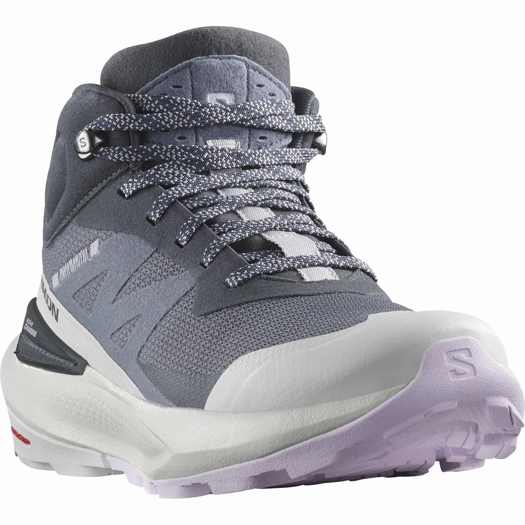 Salomon Elixir Activ Mid GORE-TEX Womens Walking Shoes - Blue Dry Terrain Sneakers