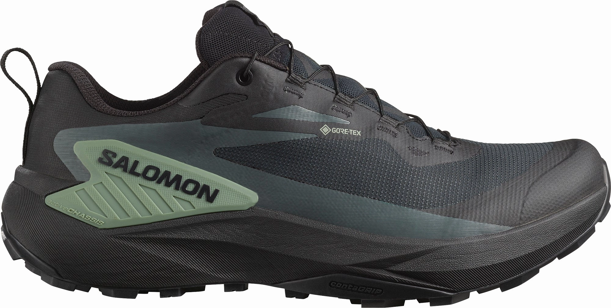 Salomon Genesis GORE-TEX Mens Trail Running Shoes - Black Salomon waterproof styles
