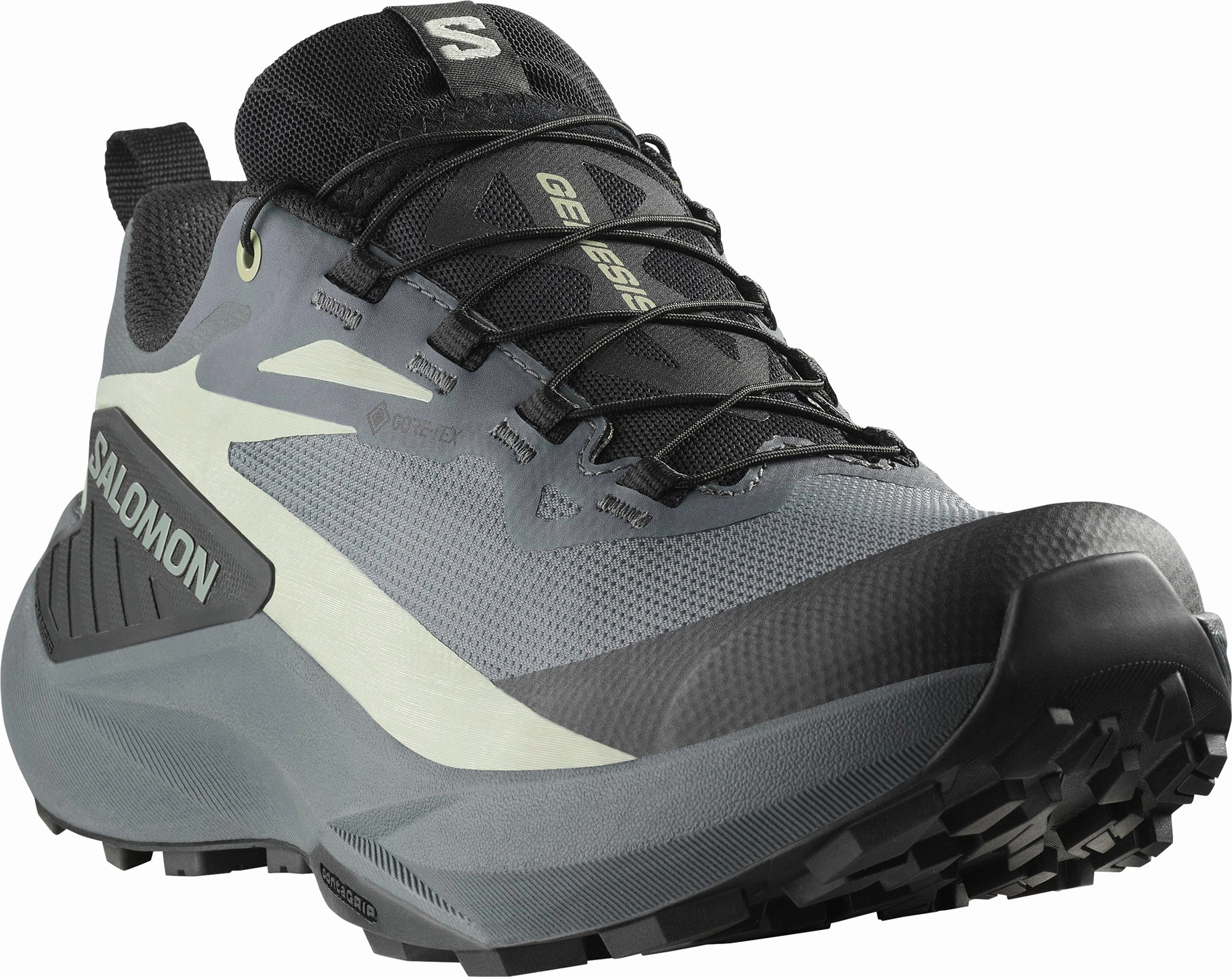 Salomon Genesis GORE-TEX Womens Trail Running Shoes - Grey Dry Terrain Sneakers
