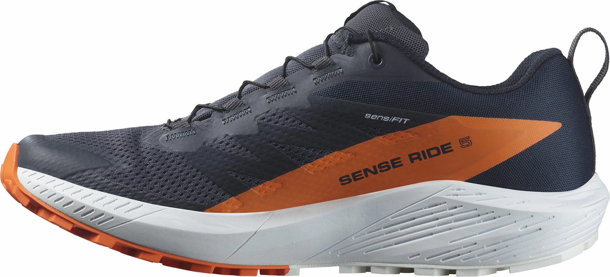 Salomon Sense Ride 5 GORE-TEX Mens Trail Running Shoes - Grey Dry Terrain Sneakers
