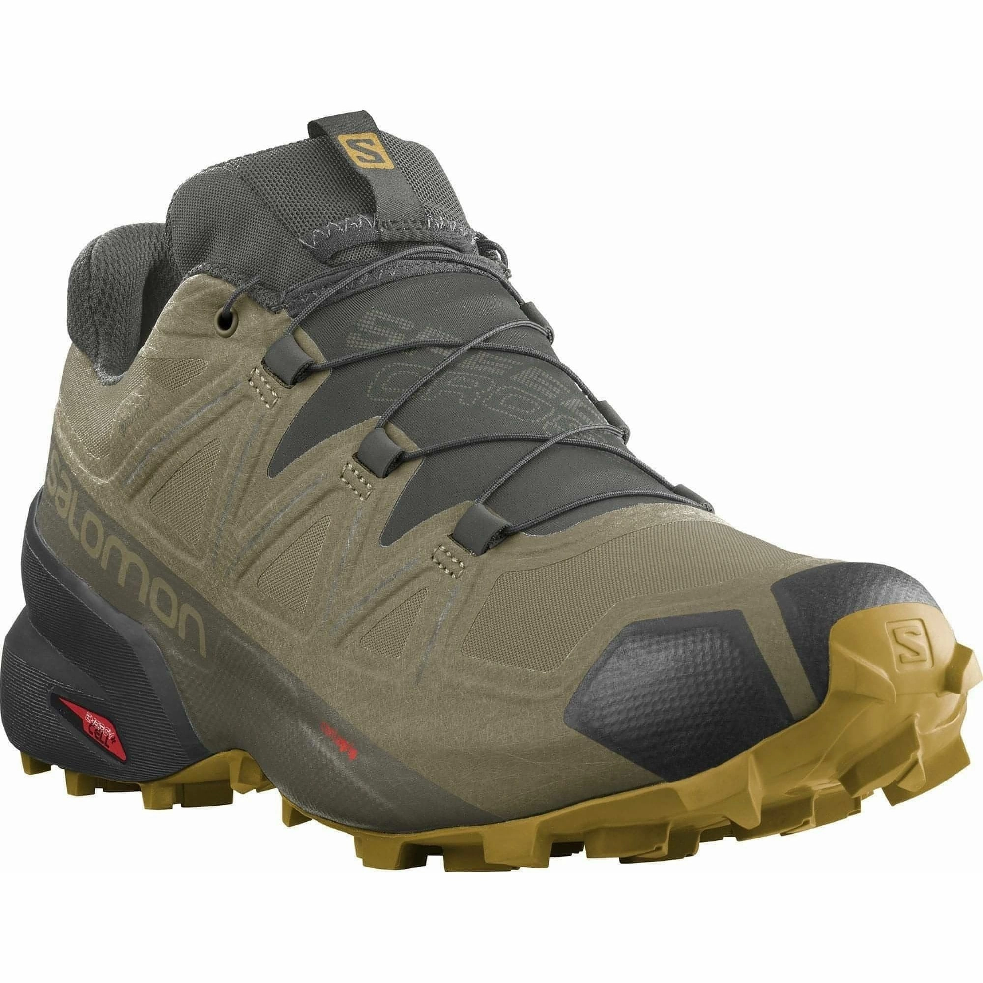 Salomon Speedcross 5 GORE-TEX Mens Trail Running Shoes - Green Dry Terrain Sneakers