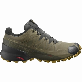 Salomon Speedcross 5 GORE-TEX Mens Trail Running Shoes - Green Salomon waterproof styles