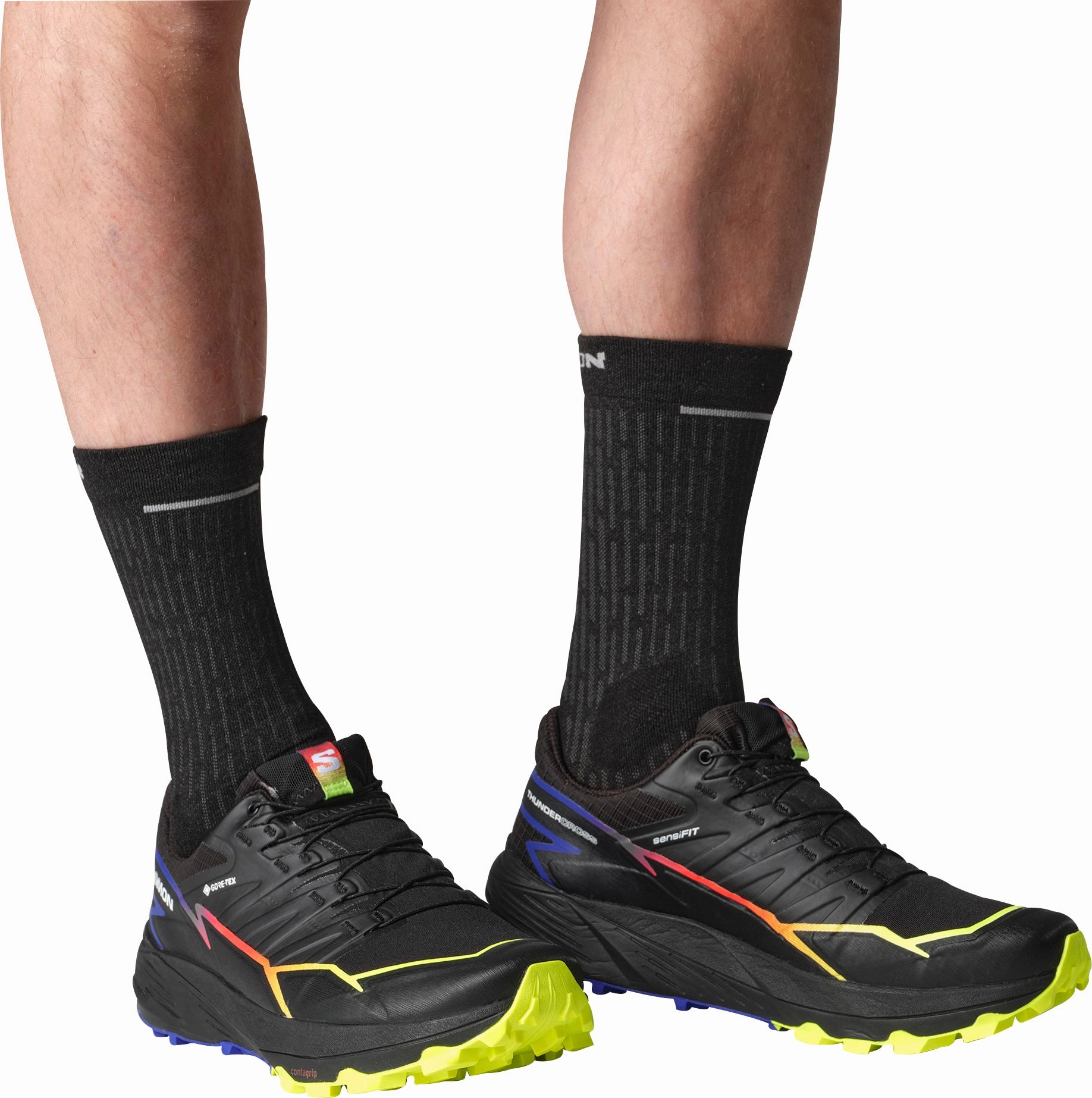 Salomon Thundercorss GORE-TEX Mens Trail Running Shoes - Black Dry Terrain Sneakers