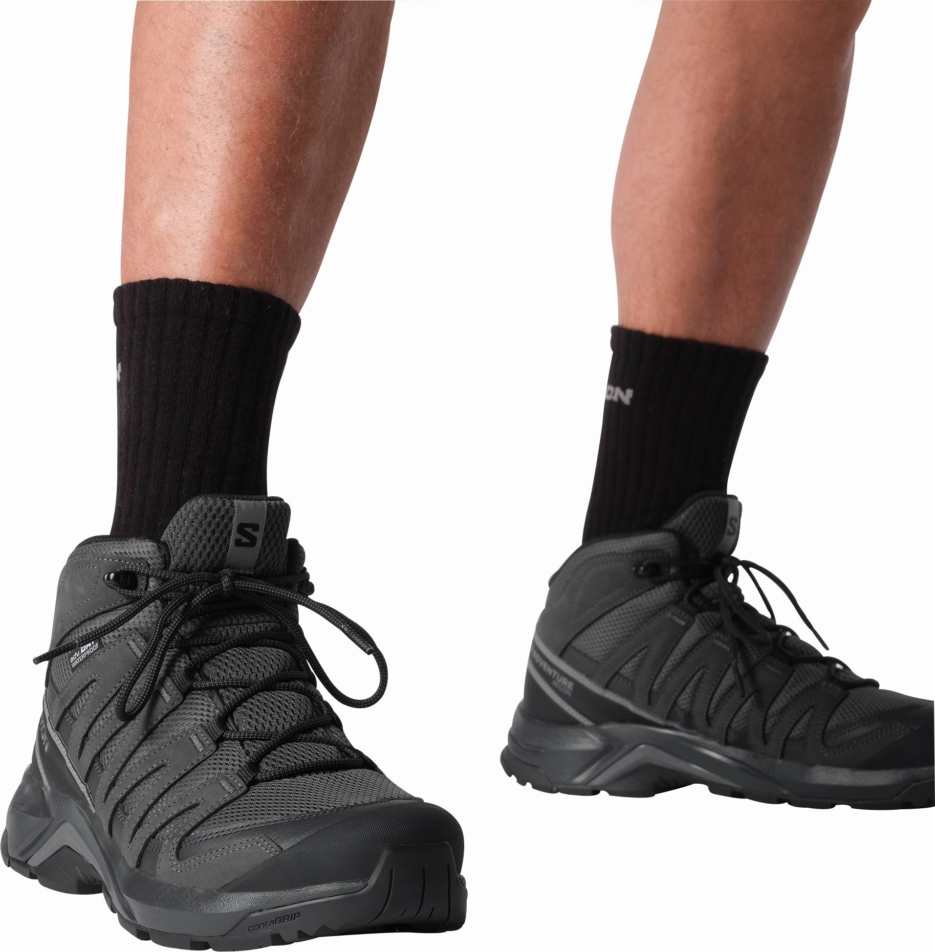 Salomon X-Adventure Recon Mid GORE-TEX Mens Walking Shoes - Black Dry Terrain Sneakers