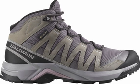 Salomon X-Adventure Recon Mid GORE-TEX Womens Walking Shoes - Grey Salomon walking boots