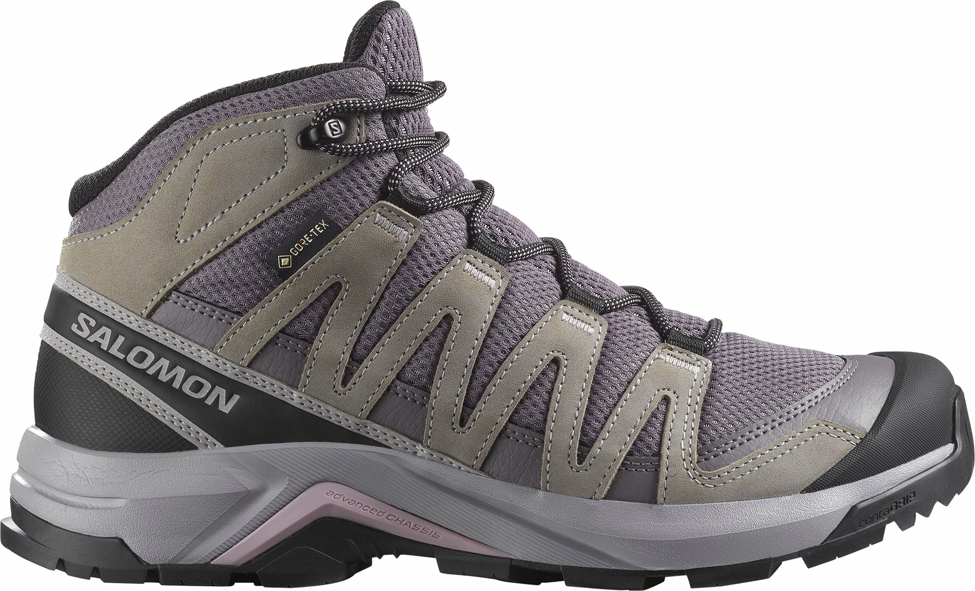 Salomon X-Adventure Recon Mid GORE-TEX Womens Walking Shoes - Grey Salomon walking boots
