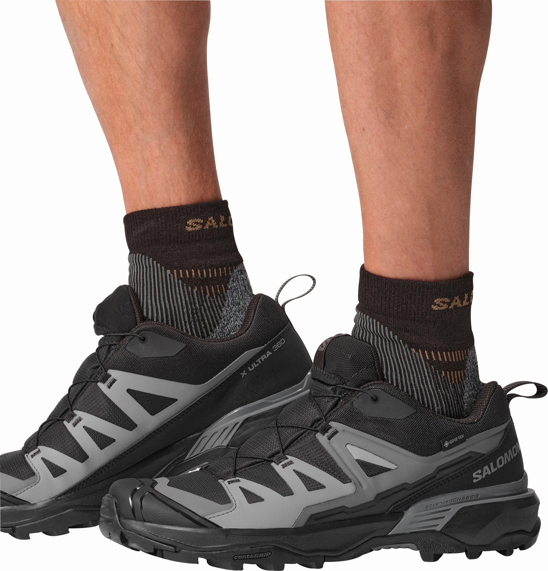Salomon X Ultra 360 GORE-TEX Mens Walking Shoes - Black Dry Terrain Sneakers