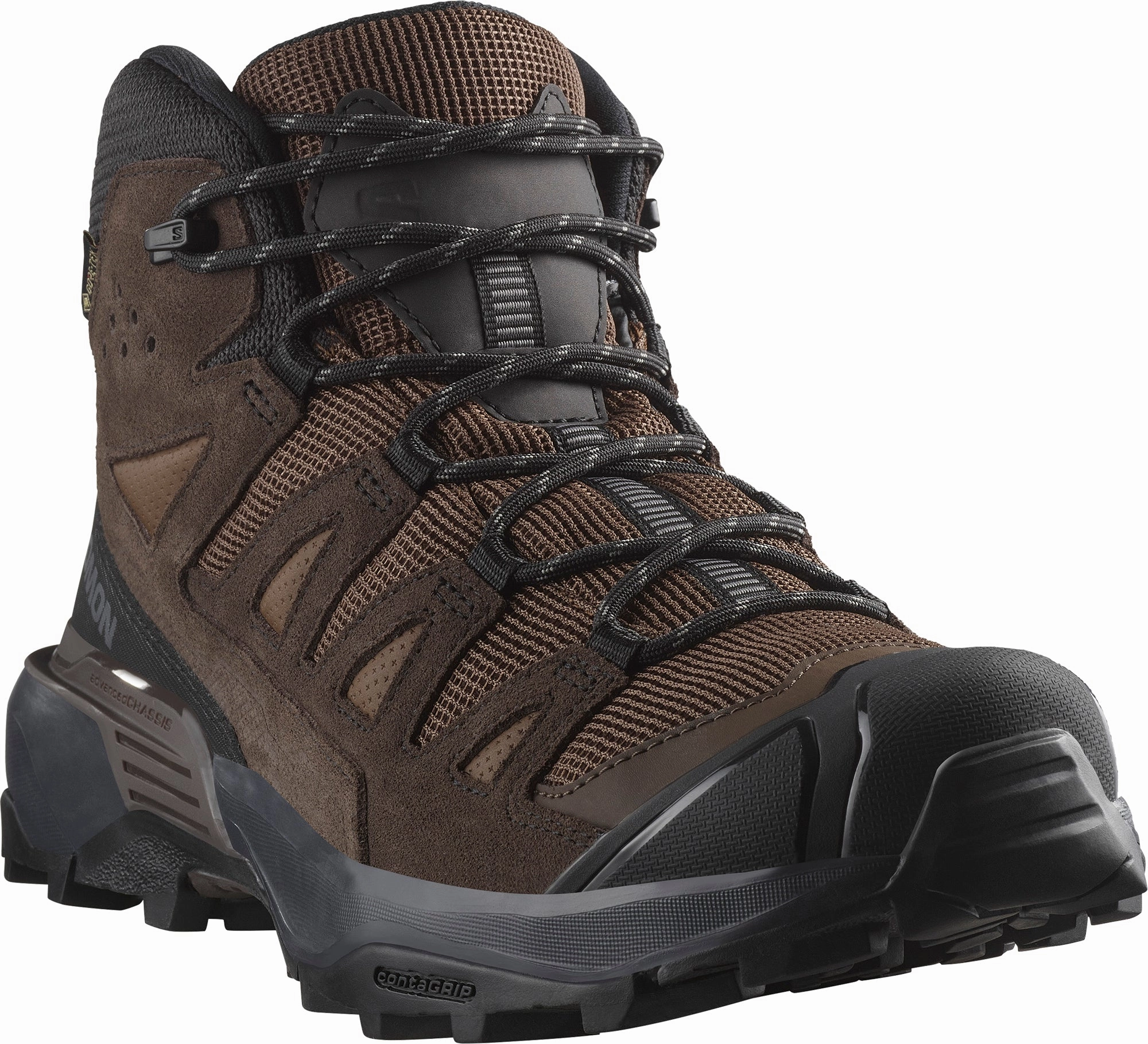 Salomon X Ultra 360 Leather Mid GORE-TEX Mens Walking Boots - Brown All-Day Hiking Boots