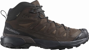 Salomon X Ultra 360 Leather Mid GORE-TEX Mens Walking Boots - Brown Salomon walking boots