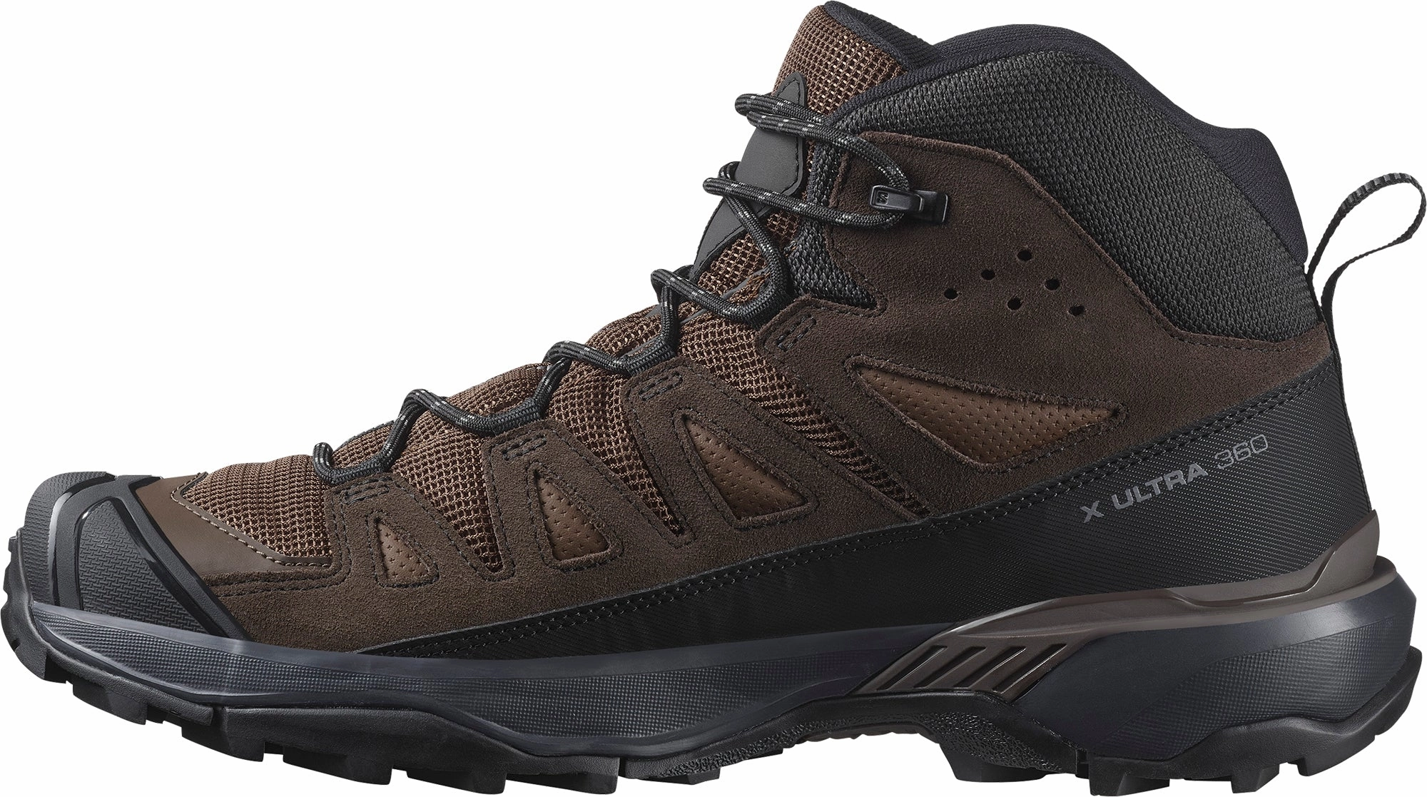 Salomon X Ultra 360 Leather Mid GORE-TEX Mens Walking Boots - Brown Dry Terrain Sneakers