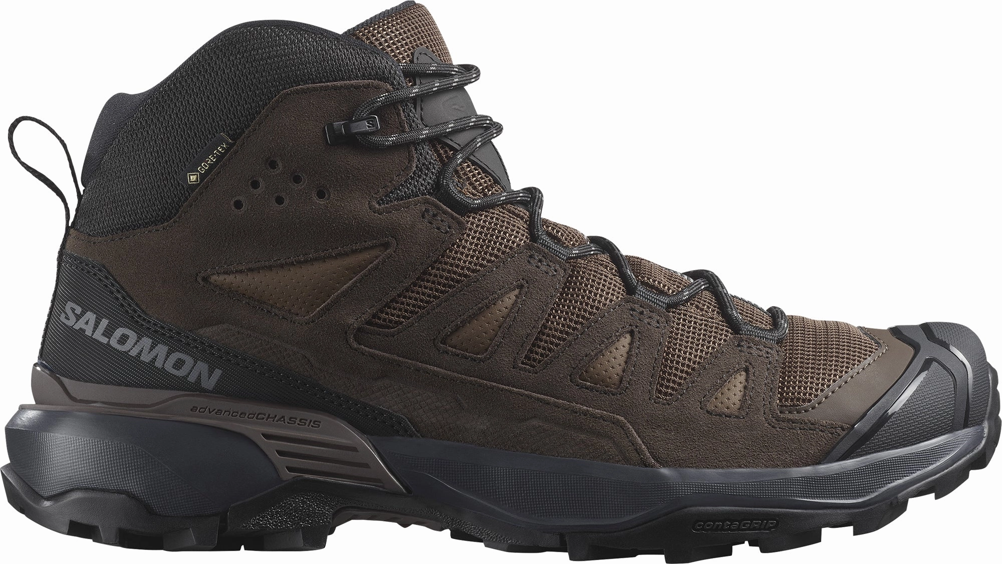 Salomon X Ultra 360 Leather Mid GORE-TEX Mens Walking Boots - Brown Salomon waterproof styles