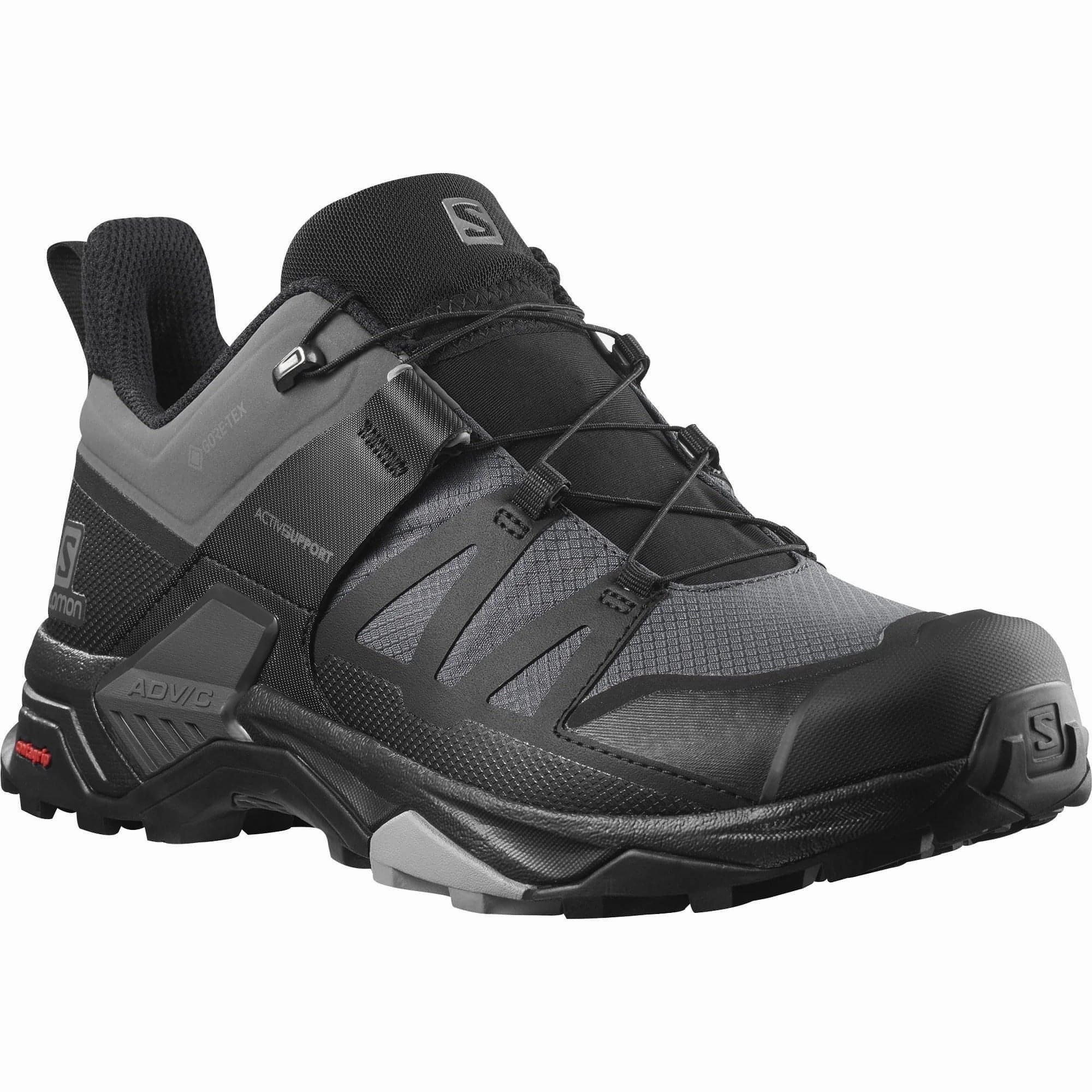 Salomon X Ultra 4 GORE-TEX Mens Walking Shoes - Black All-Day Hiking Boots