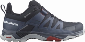 Salomon X Ultra 4 GORE-TEX Mens Walking Shoes - Blue Salomon waterproof styles