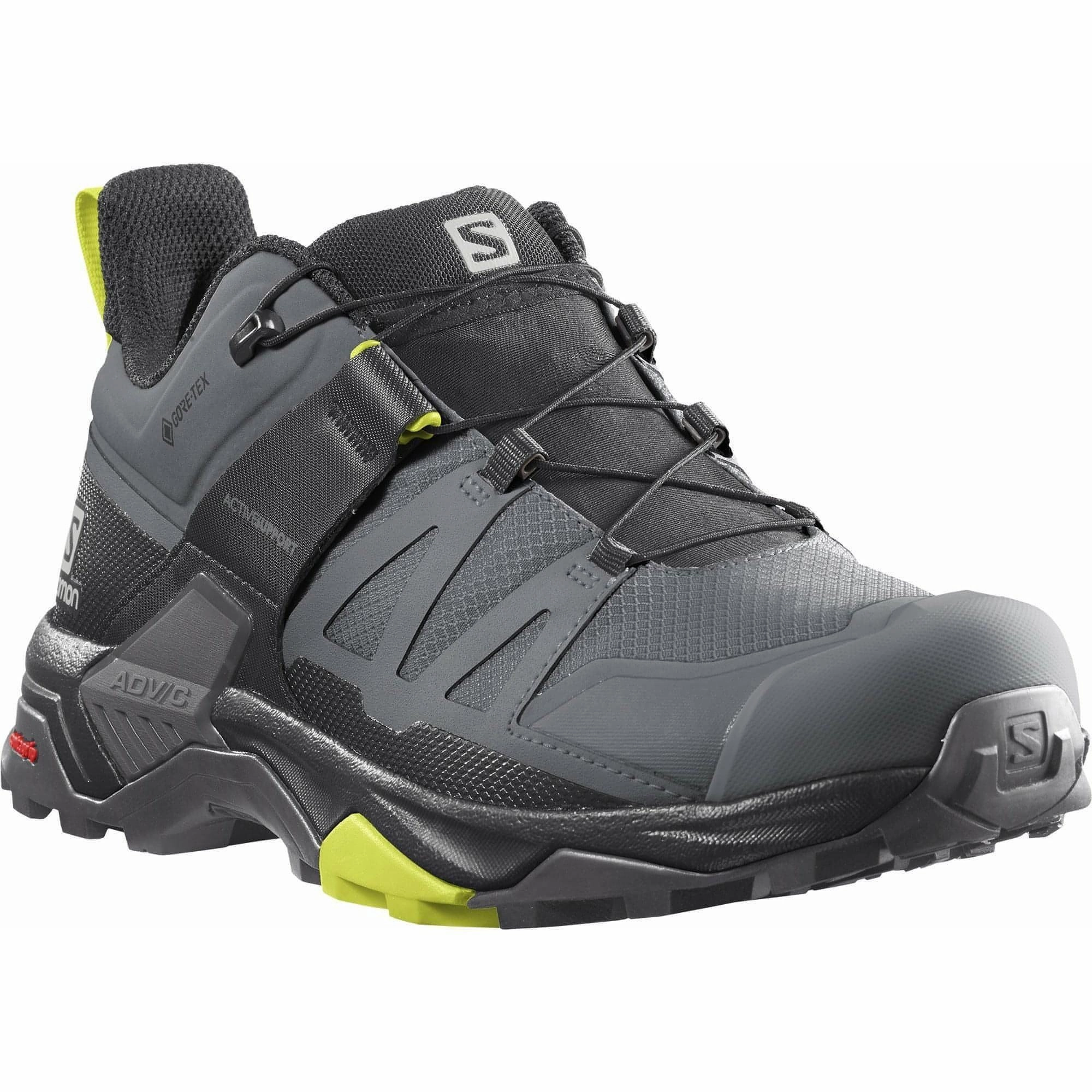 Salomon X Ultra 4 GORE-TEX Mens Walking Shoes - Grey Dry Terrain Sneakers