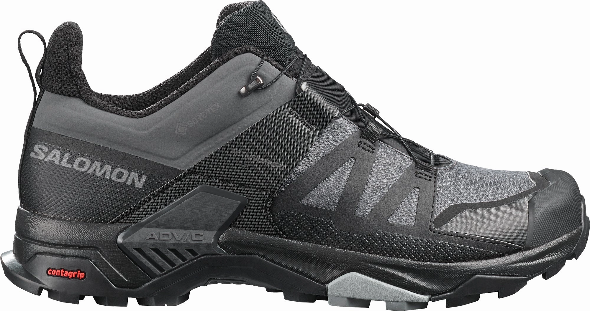 Salomon X Ultra 4 GORE-TEX WIDE FIT Mens Walking Shoes - Black Salomon waterproof styles