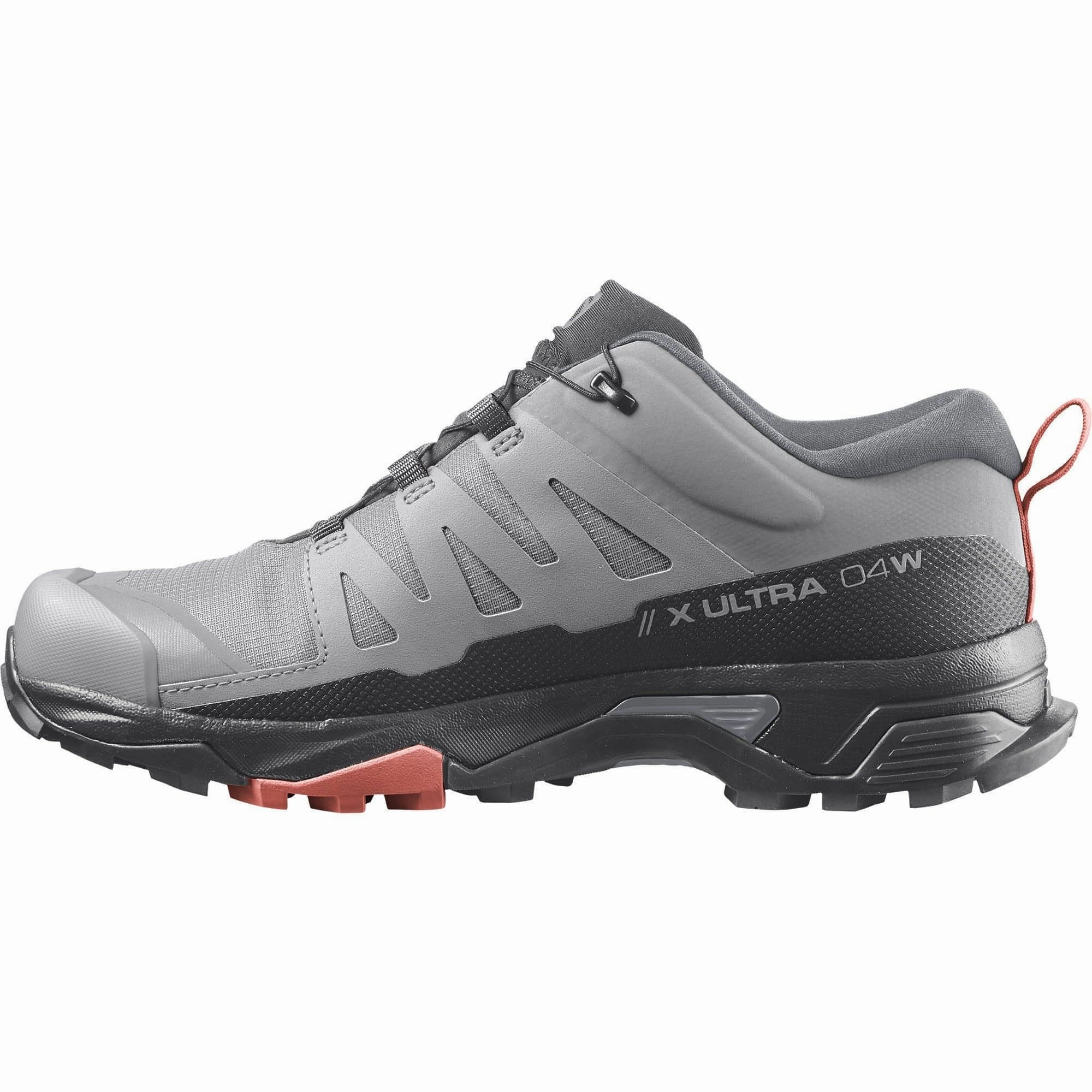 Salomon X Ultra 4 GORE-TEX Womens Walking Shoes - Grey Dry Terrain Sneakers