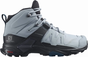 Salomon X Ultra 4 Mid GORE-TEX WIDE FIT Womens Walking Boots - Blue Salomon walking boots