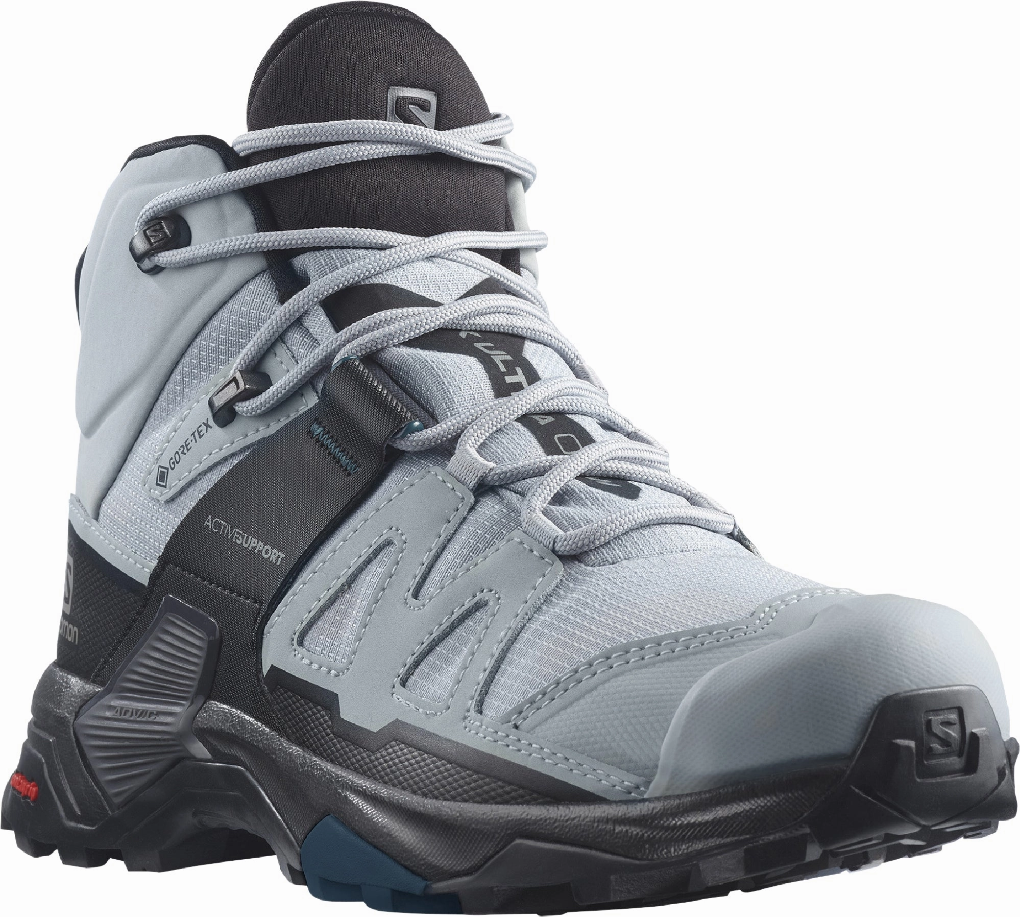 Salomon X Ultra 4 Mid GORE-TEX WIDE FIT Womens Walking Boots - Blue All-Day Hiking Boots