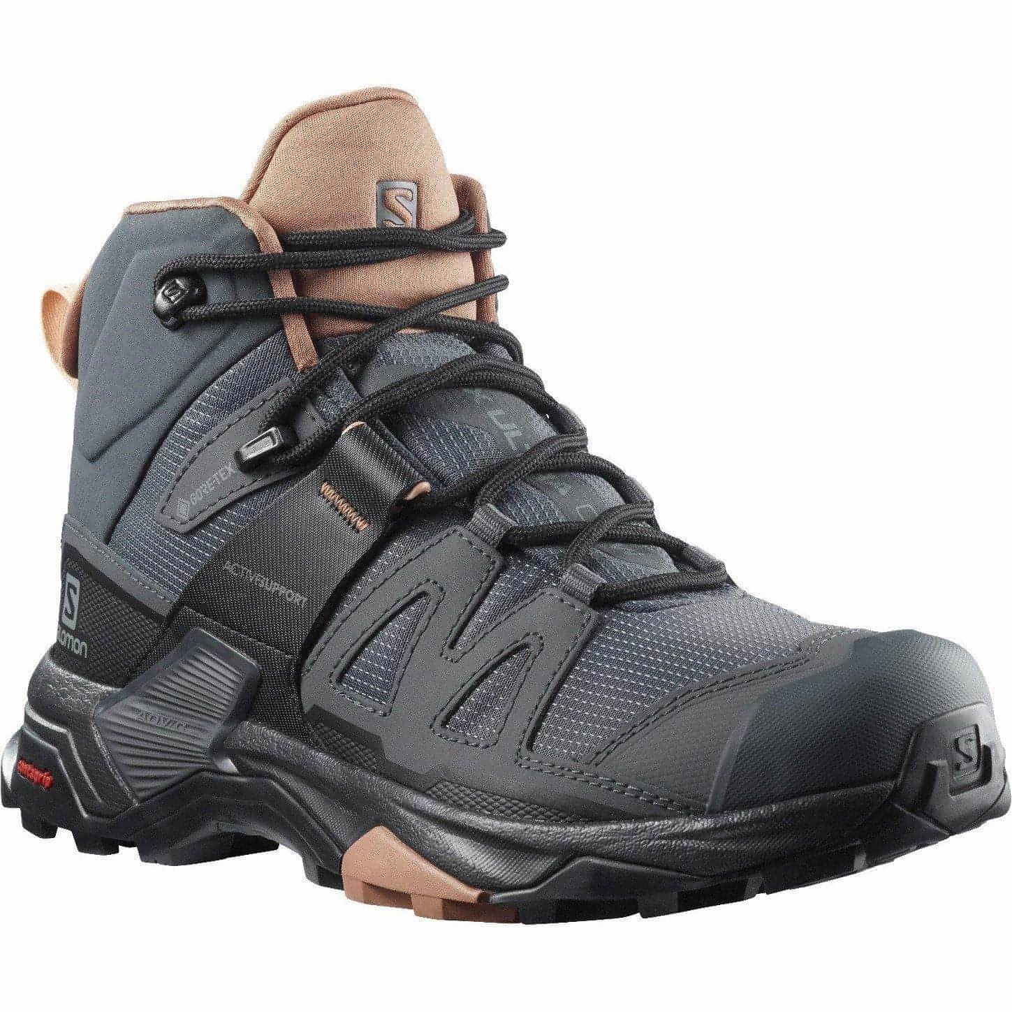 Salomon X Ultra 4 Mid GORE-TEX Womens Walking Boots - Grey All-Day Hiking Boots