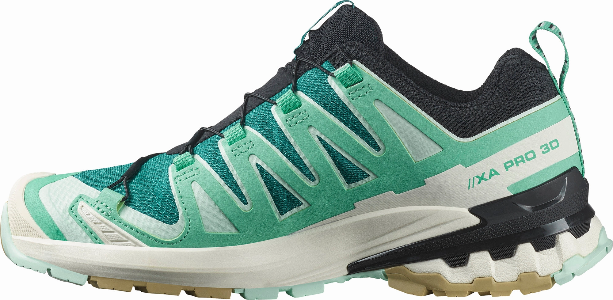 Salomon XA Pro 3D V9 GORE-TEX Womens Trail Running Shoes - Green Dry Terrain Sneakers