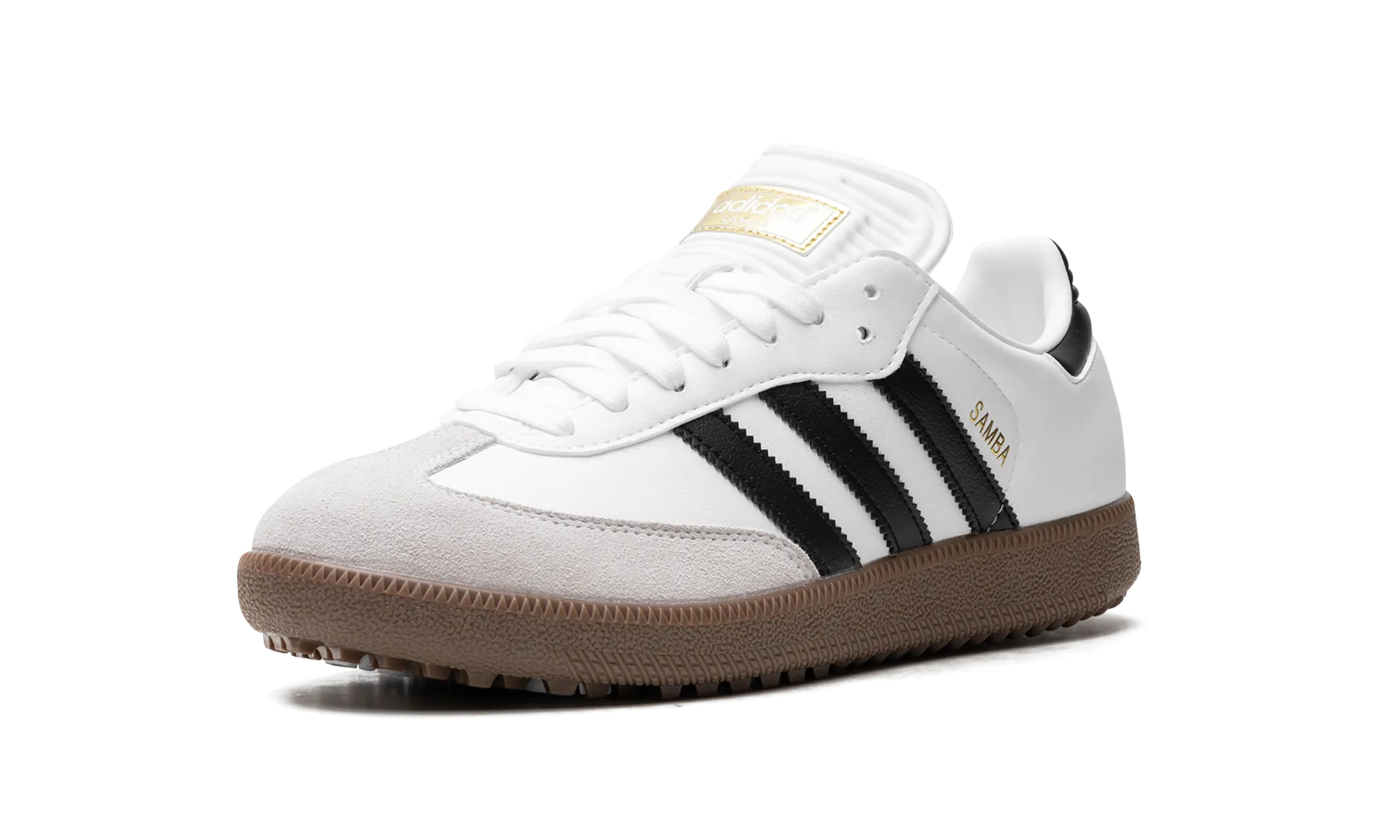 Samba Golf "Cloud White Core Black Gum" adidas mens active shoes