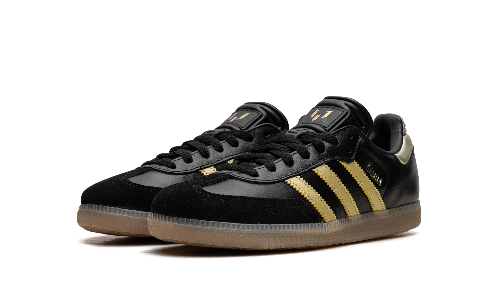 Samba GS "Messi Black / Gold" adidas grade school sneakers