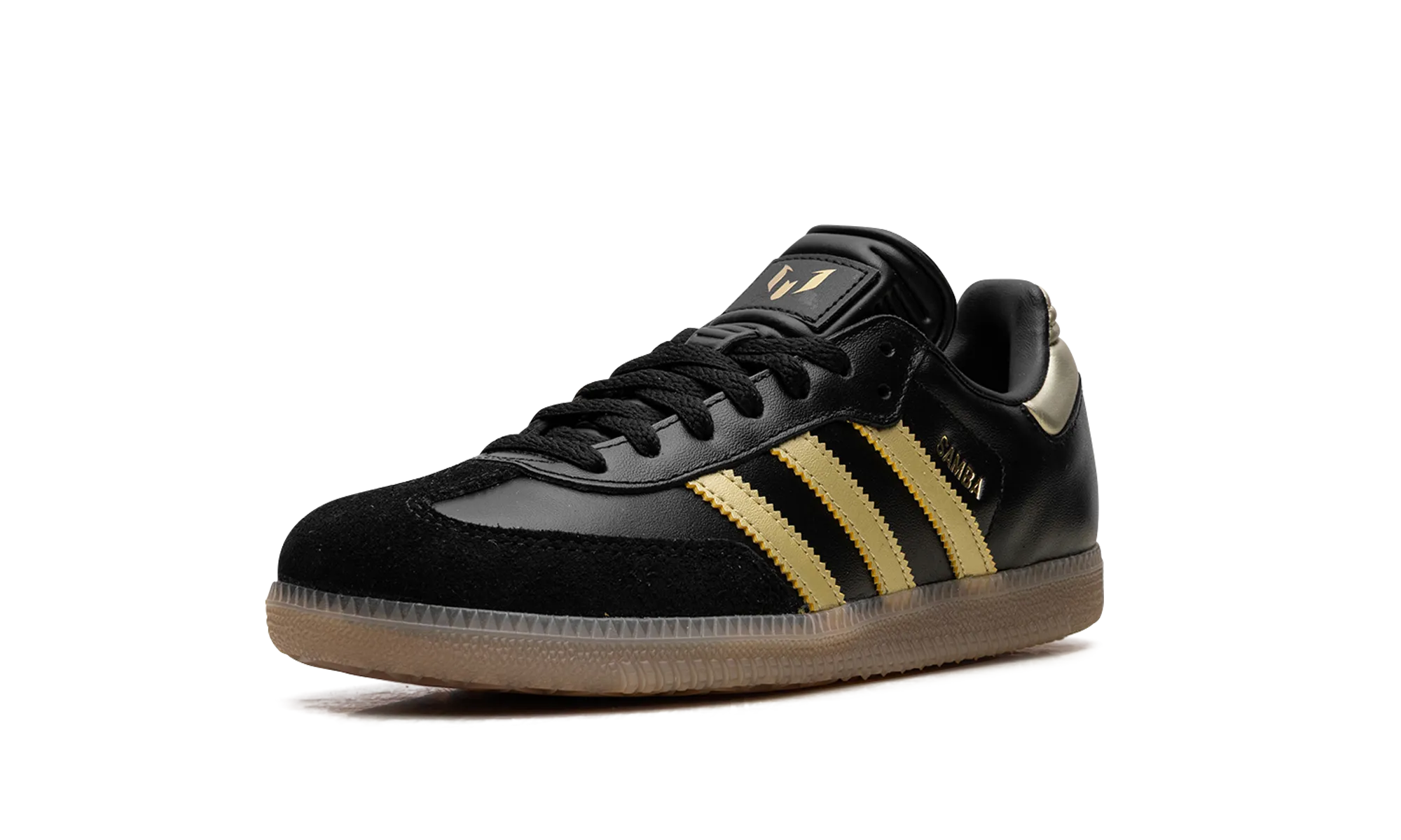 Samba GS "Messi Black / Gold" adidas grade school sneakers