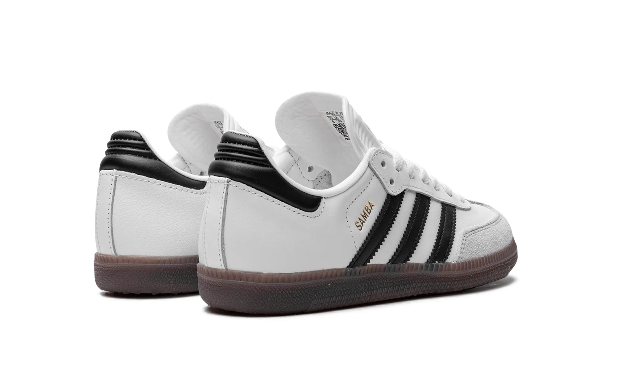 Samba GS "White" adidas grade school sneakers