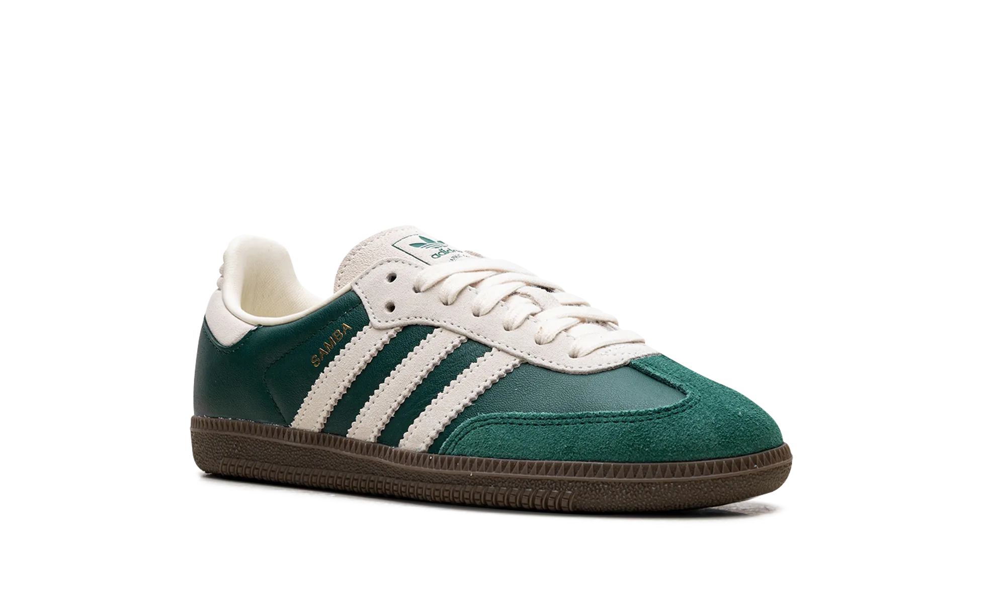 Samba OG GS "Dark Green Beige" adidas grade school sneakers
