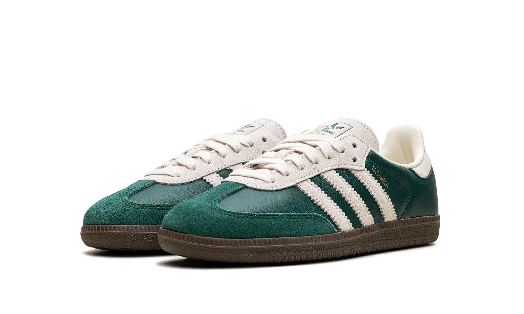 Samba OG GS "Dark Green Beige" adidas grade school sneakers