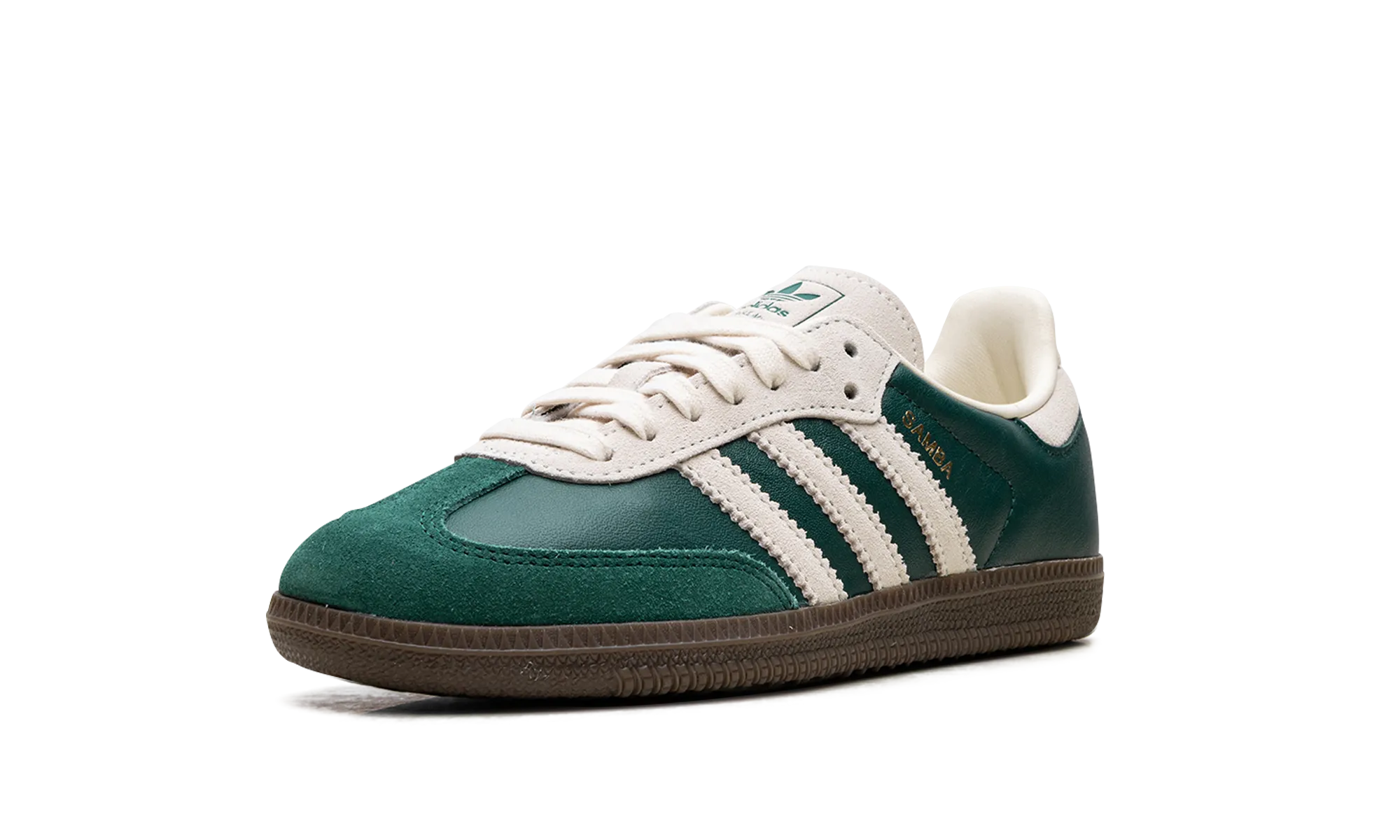 Samba OG GS "Dark Green Beige" adidas grade school sneakers