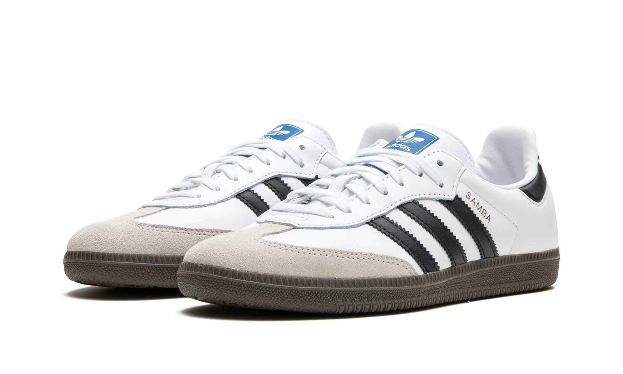 Samba OG GS "White / Black" adidas grade school sneakers