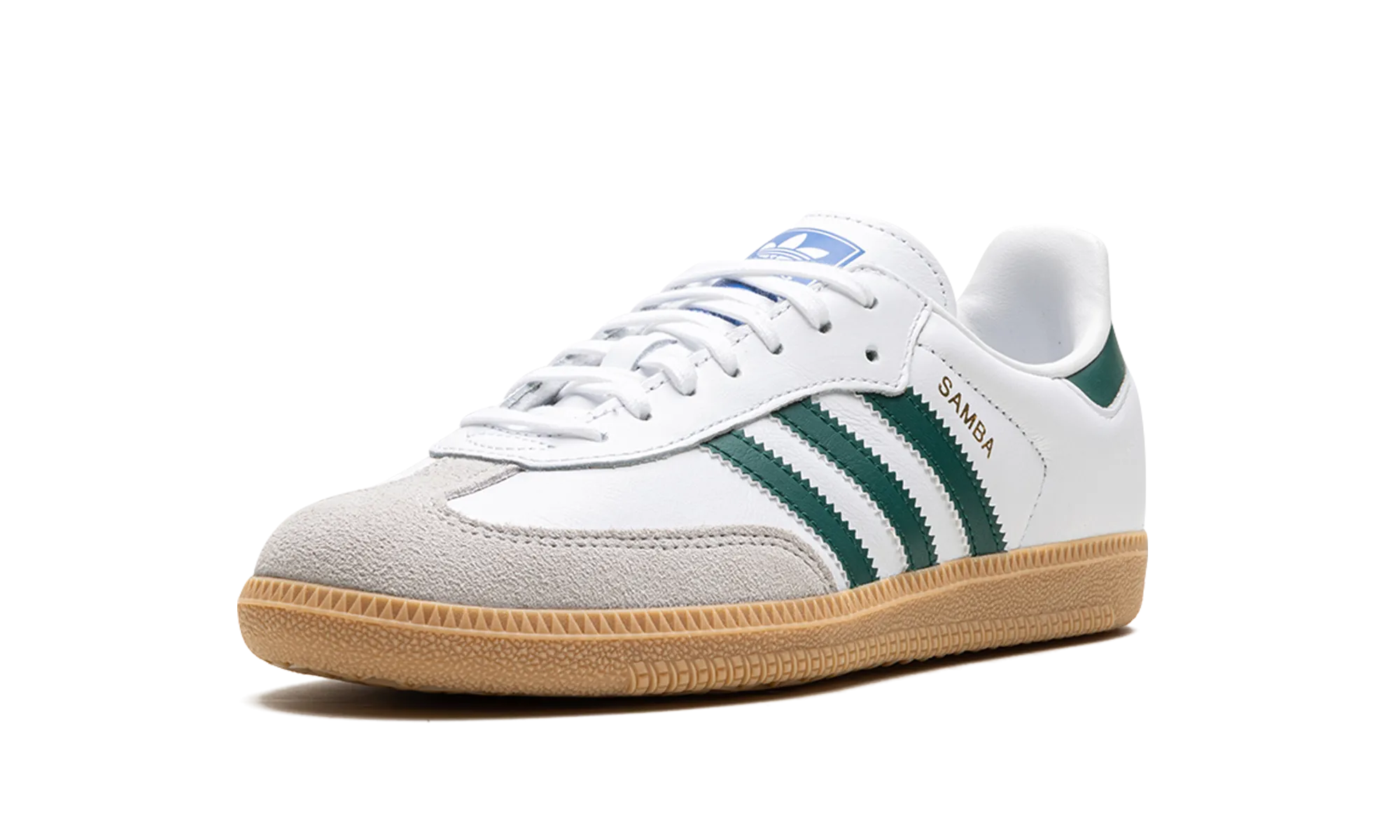 Samba OG GS "White Collegiate Green Gum" adidas grade school sneakers