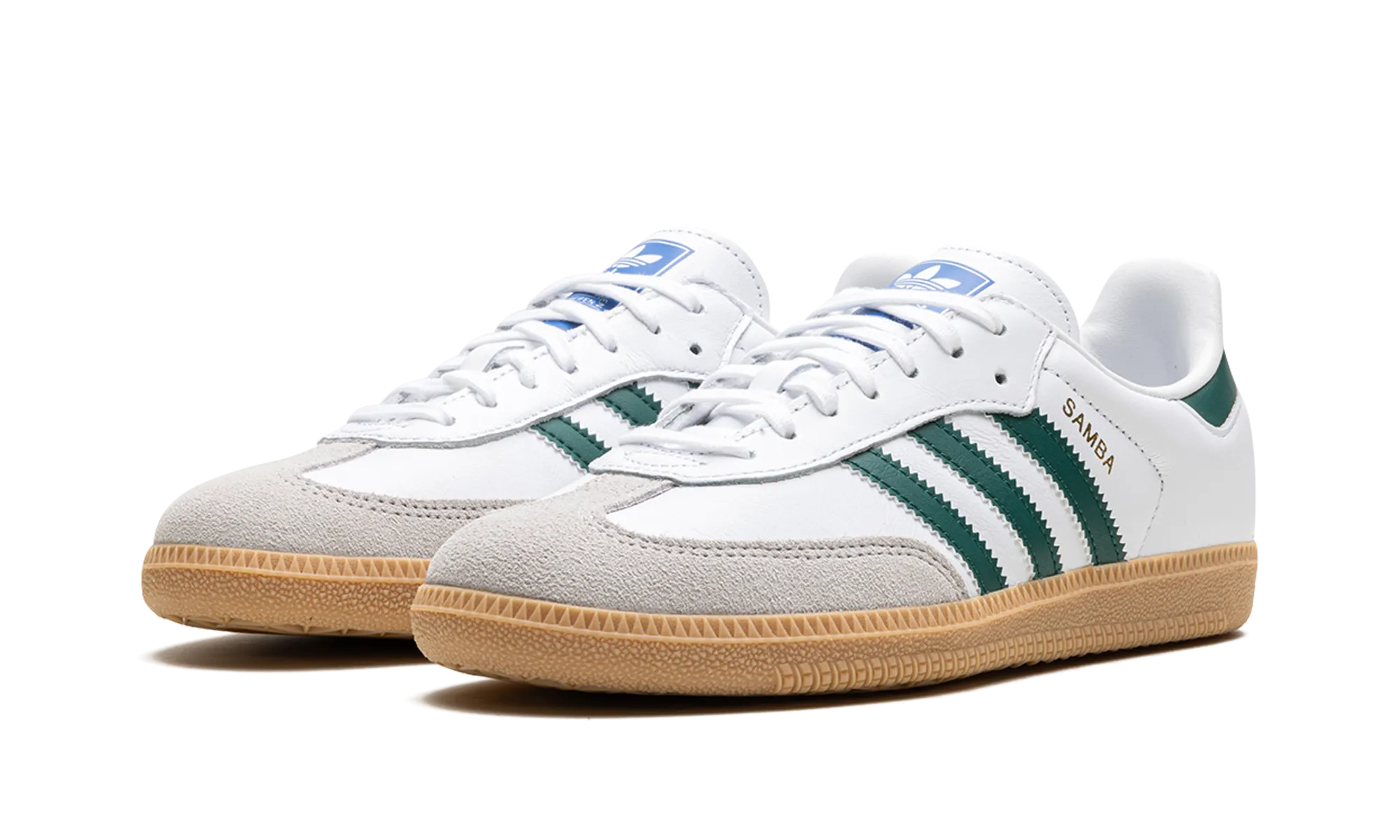 Samba OG GS "White Collegiate Green Gum" adidas grade school sneakers