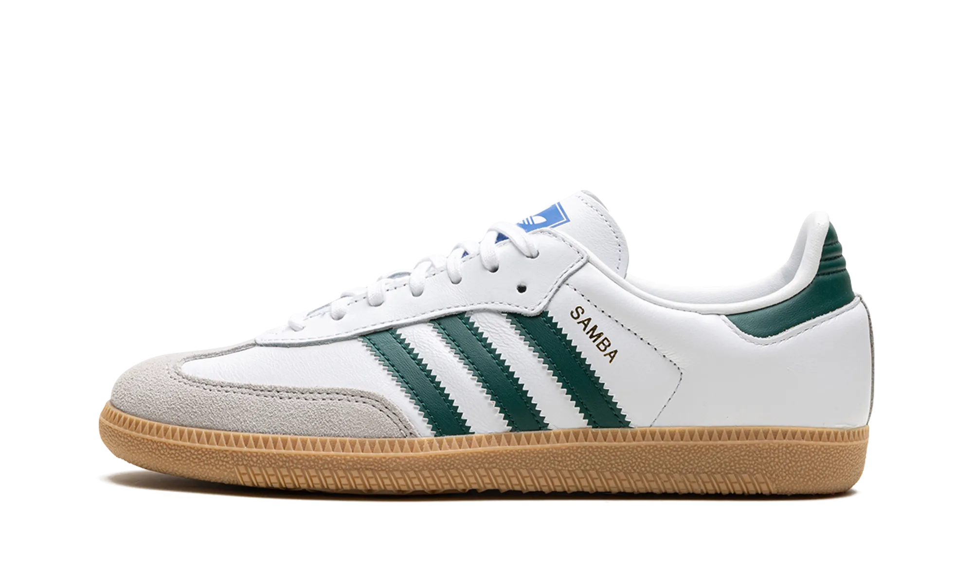 Samba OG GS "White Collegiate Green Gum" Adidas Grade School shoes