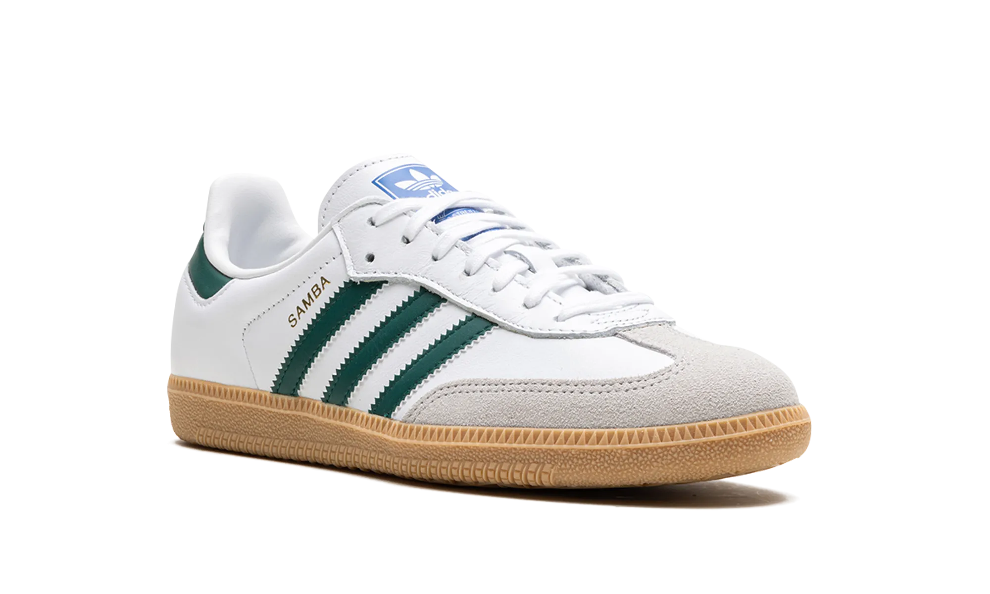 Samba OG GS "White Collegiate Green Gum" adidas grade school sneakers