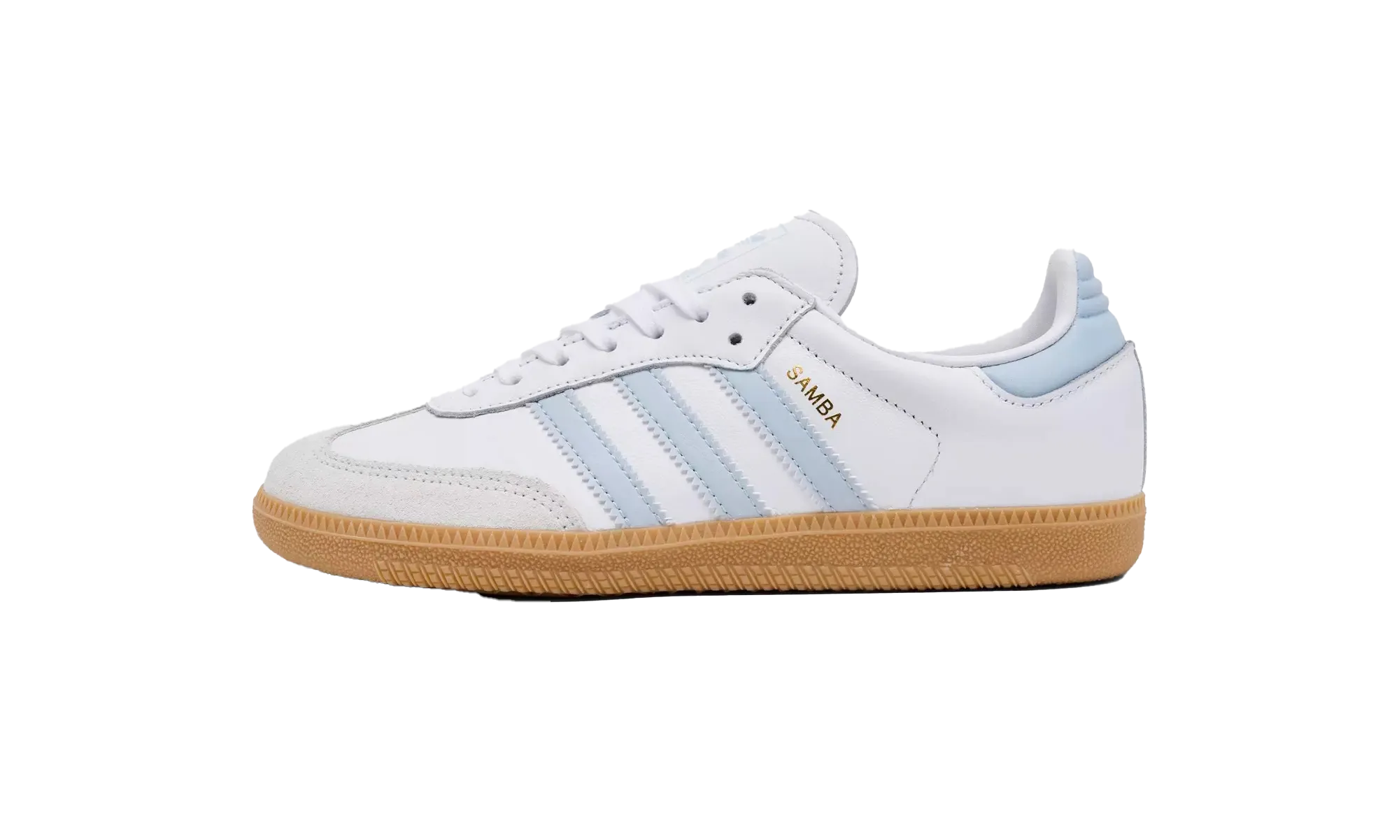 Samba OG J GS "White Halo Blue Gum" Adidas Grade School shoes