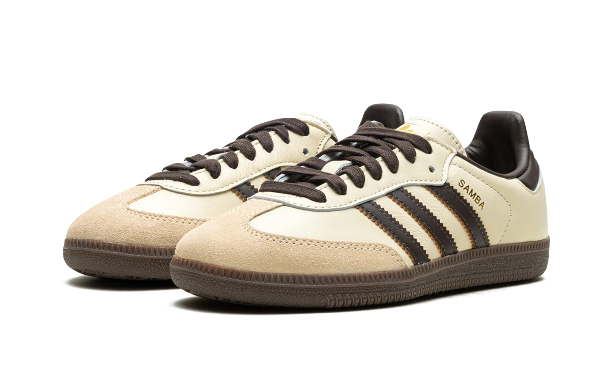 Samba OG "Cream White / Dark Brown" adidas mesh sneakers for men