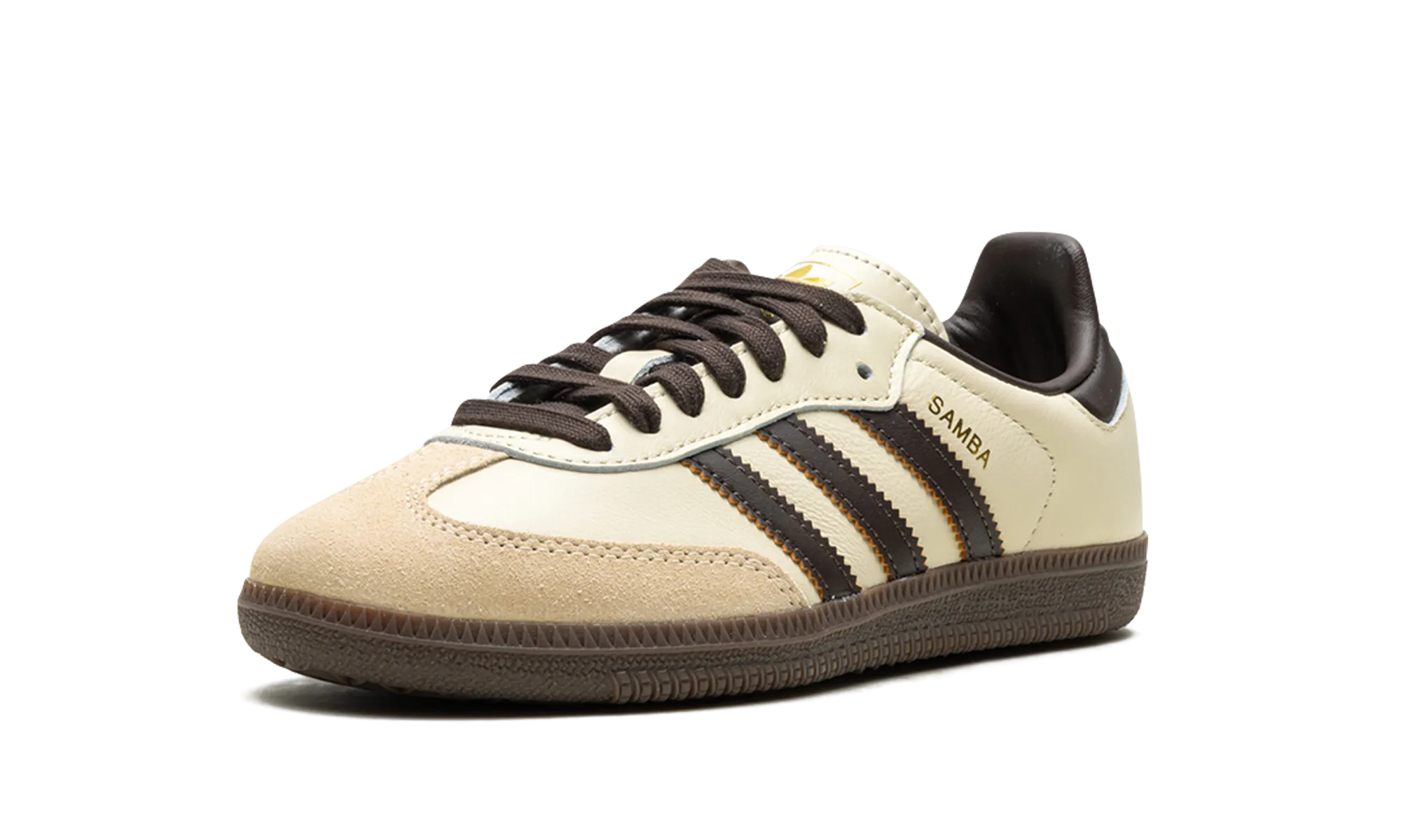 Samba OG "Cream White / Dark Brown" adidas mesh sneakers for men
