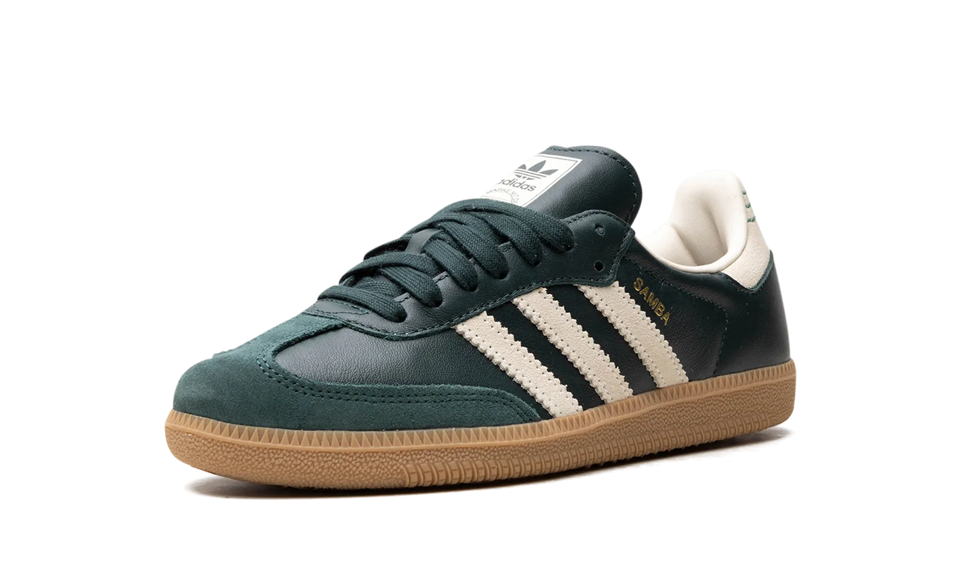 Samba OG "Shadow Green Cream White Gold Metallic" adidas lifestyle mens shoes