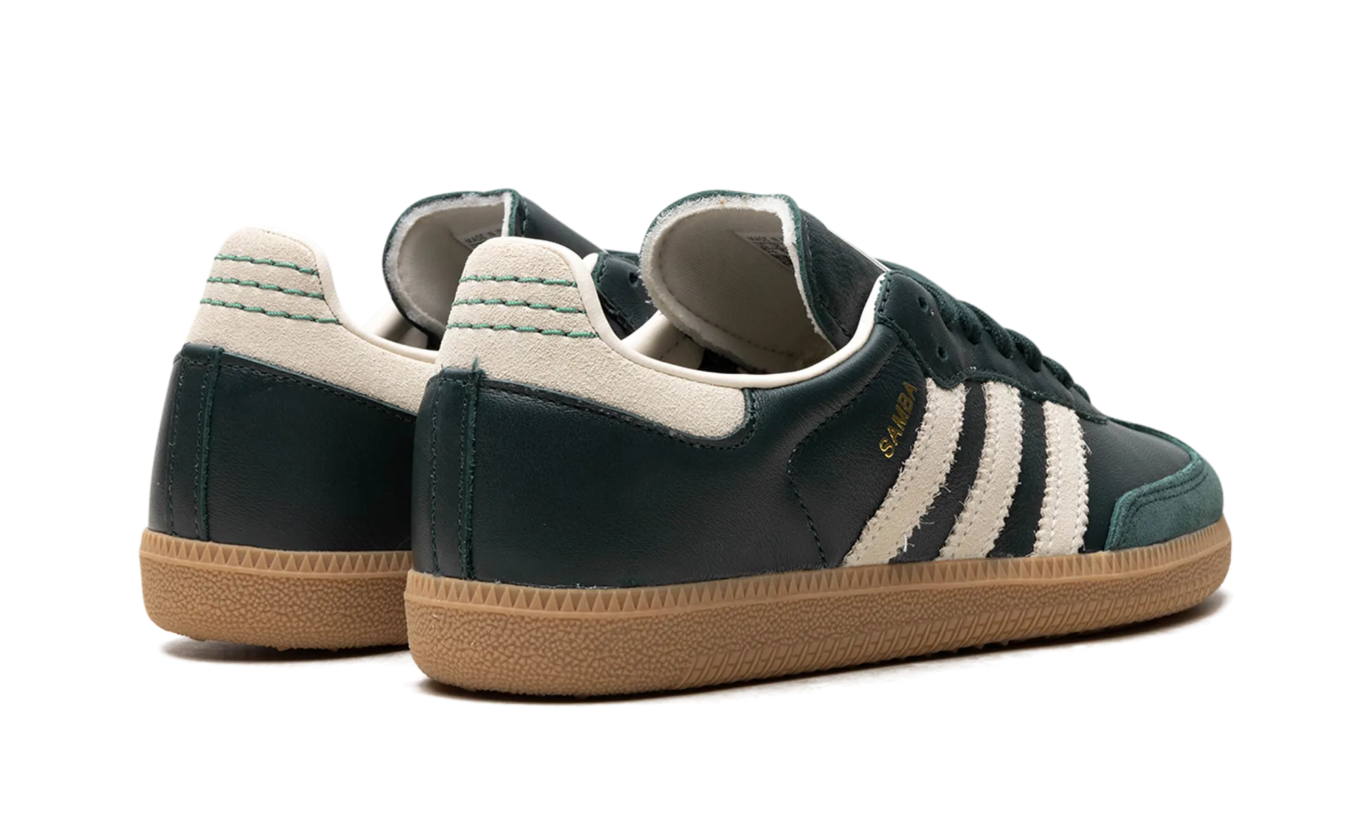 Samba OG "Shadow Green Cream White Gold Metallic" adidas lifestyle mens shoes
