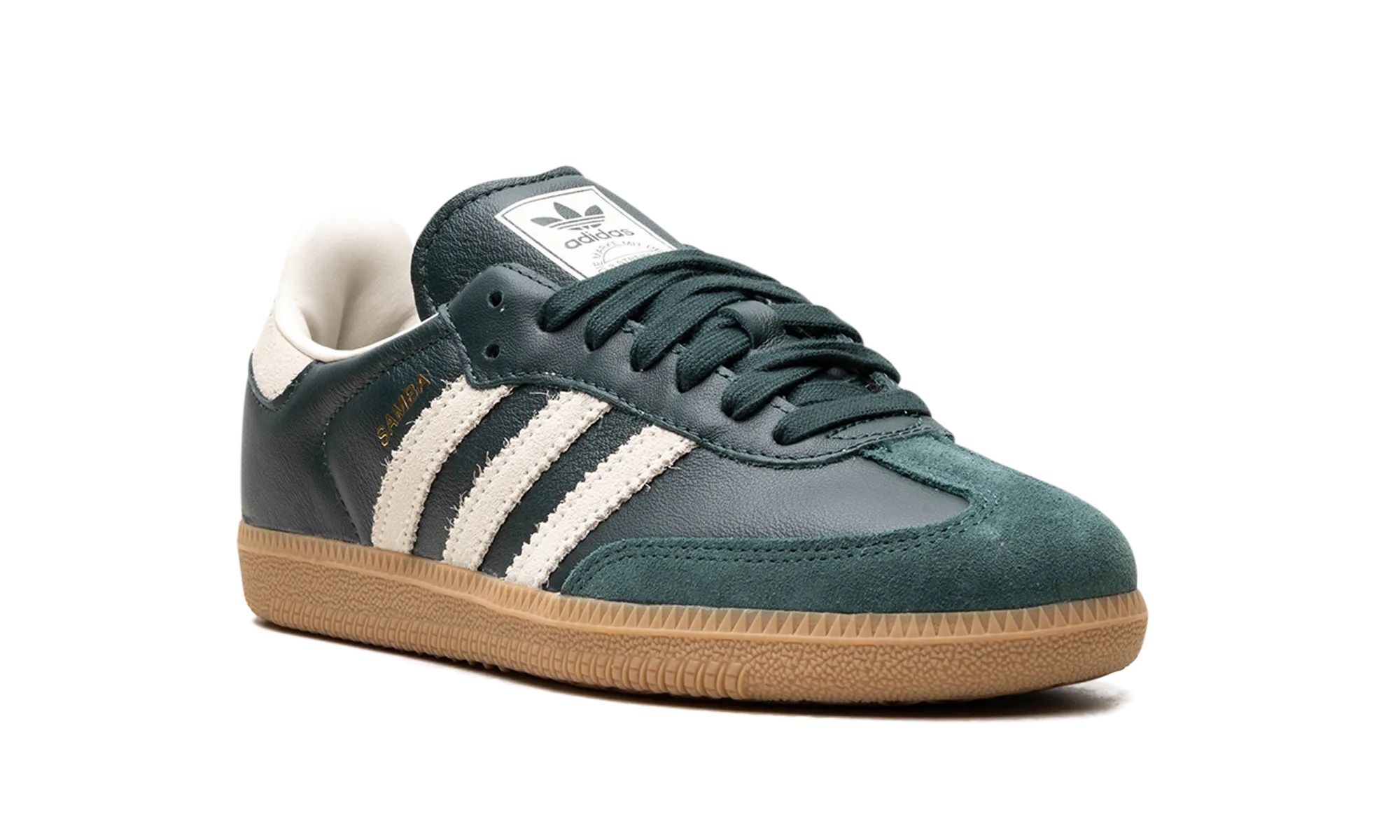 Samba OG "Shadow Green Cream White Gold Metallic" adidas lifestyle mens shoes