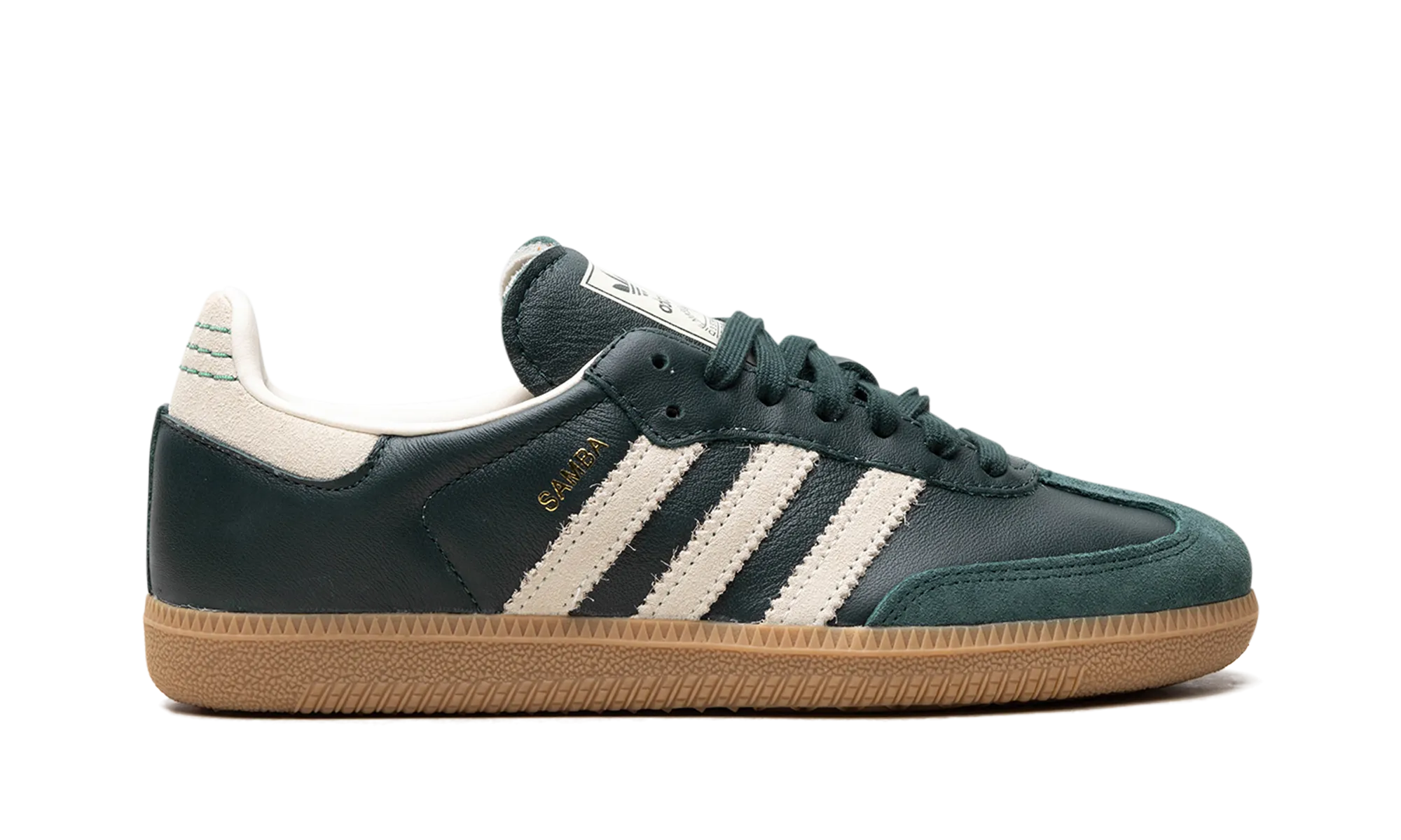 Samba OG "Shadow Green Cream White Gold Metallic" adidas lifestyle mens shoes