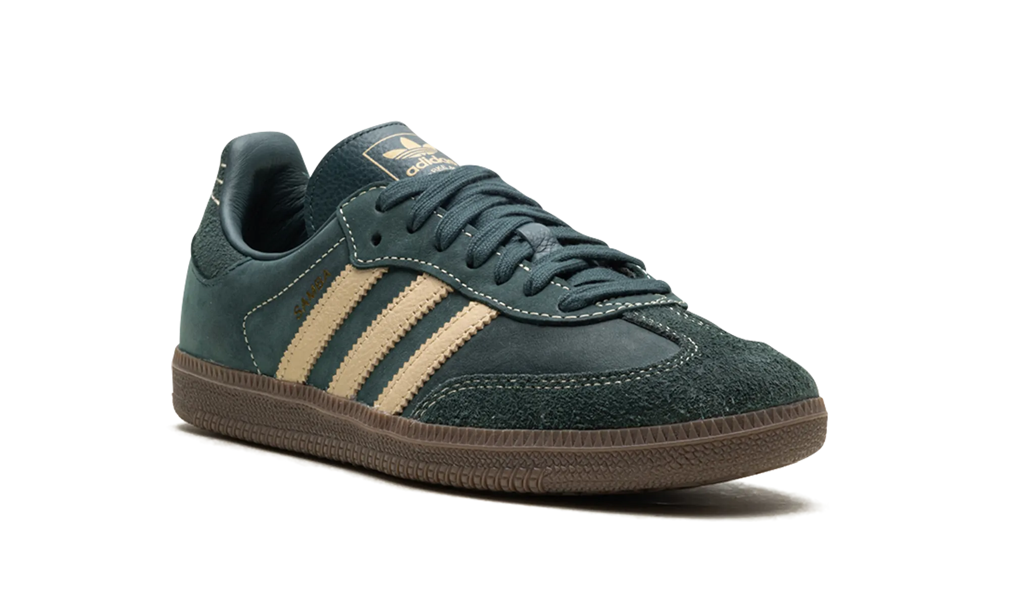 Samba OG WMNS "Mineral Green Crystal Sand" adidas womens workout shoes