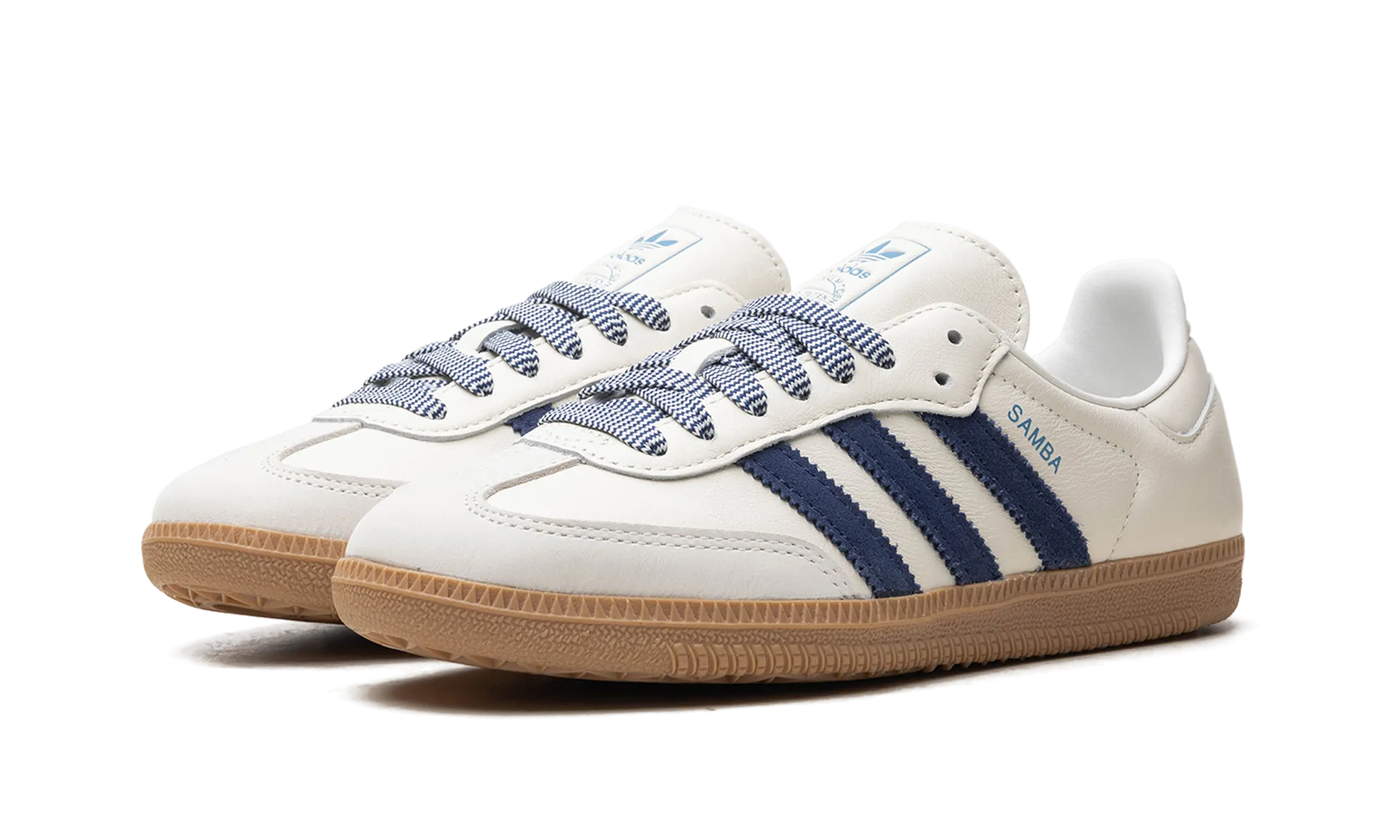 Samba OG WMNS "Off White Dark Blue" adidas stylish womens sneakers