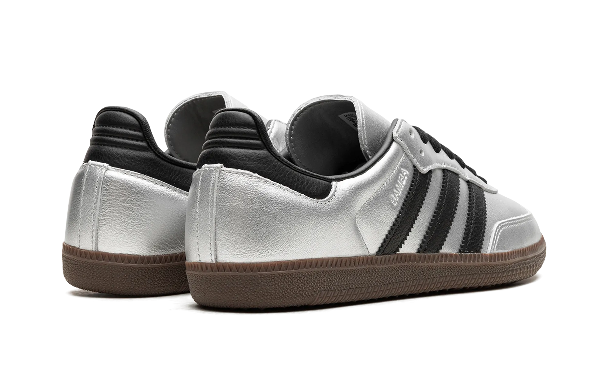 Samba OG WMNS "Silver Metallic Black Gum" adidas stylish womens sneakers