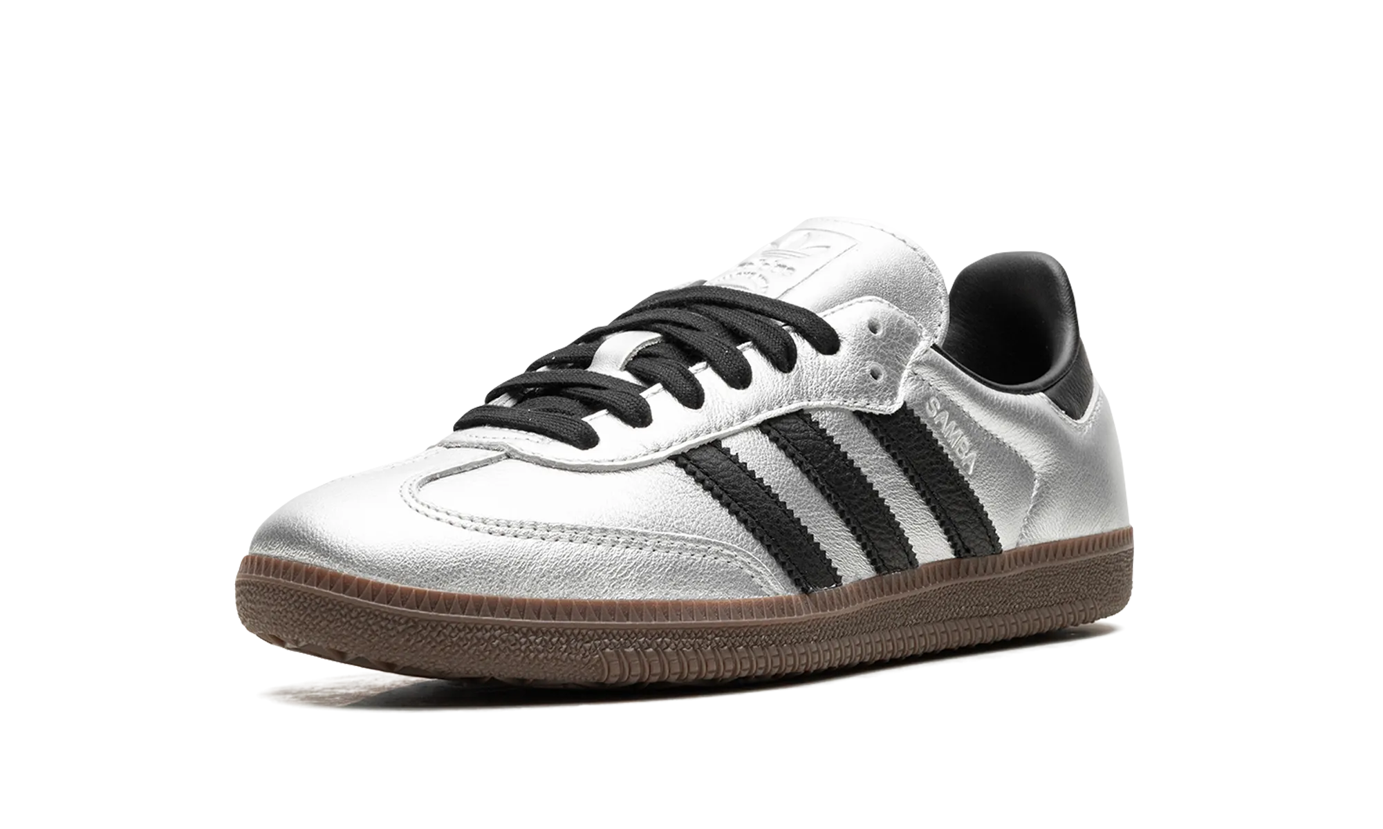Samba OG WMNS "Silver Metallic Black Gum" adidas stylish womens sneakers